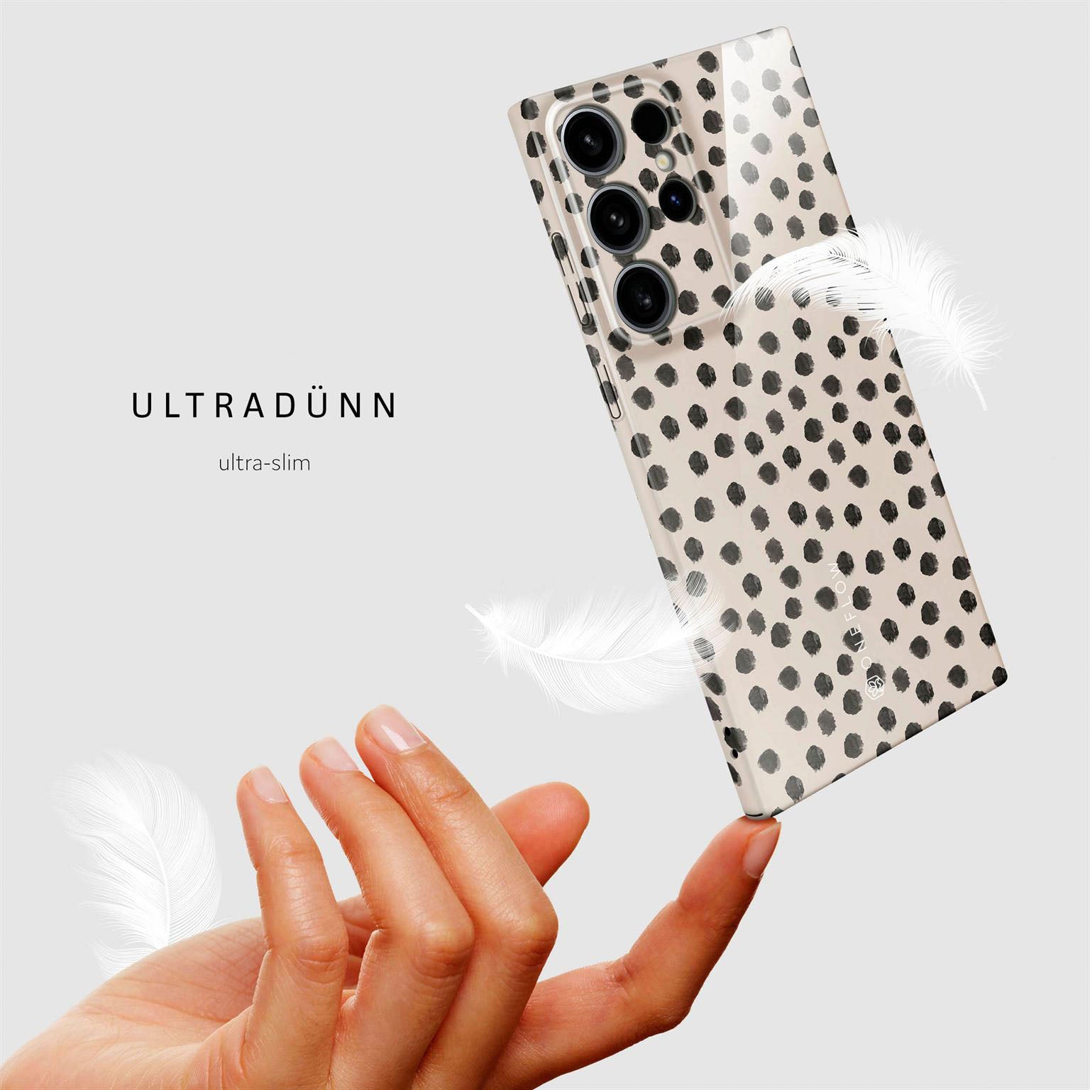 Splash Case für Samsung Galaxy S24 Ultra in der Farbe Cookies & Cream (Braun / Beige)