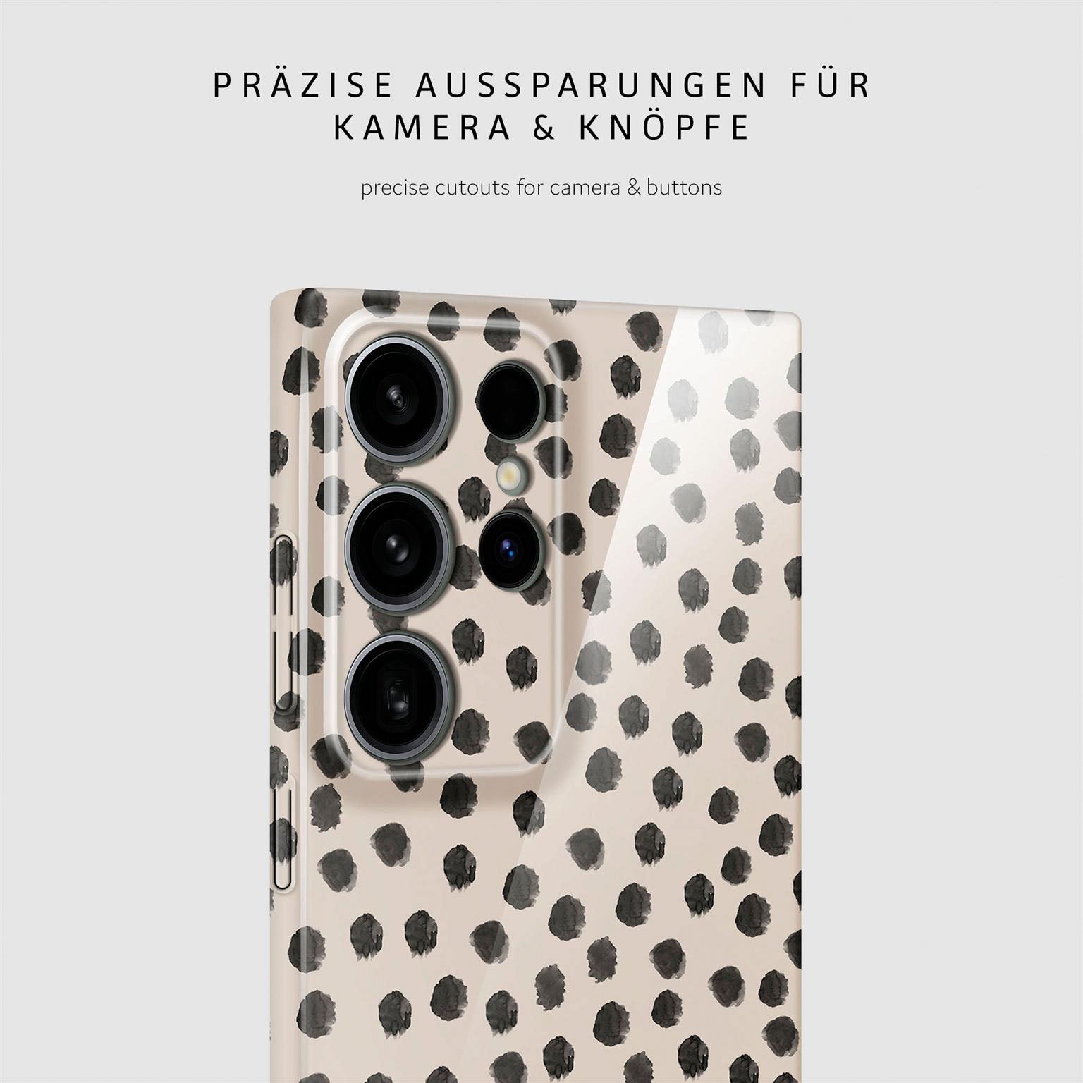 Splash Case für Samsung Galaxy S24 Ultra in der Farbe Cookies & Cream (Braun / Beige)