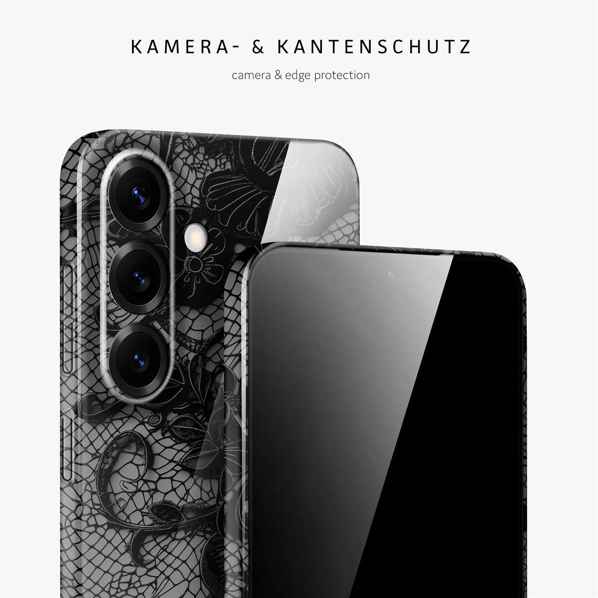 Splash Case für Samsung Galaxy S25 FE in der Farbe Delicate Dream (Schwarz)