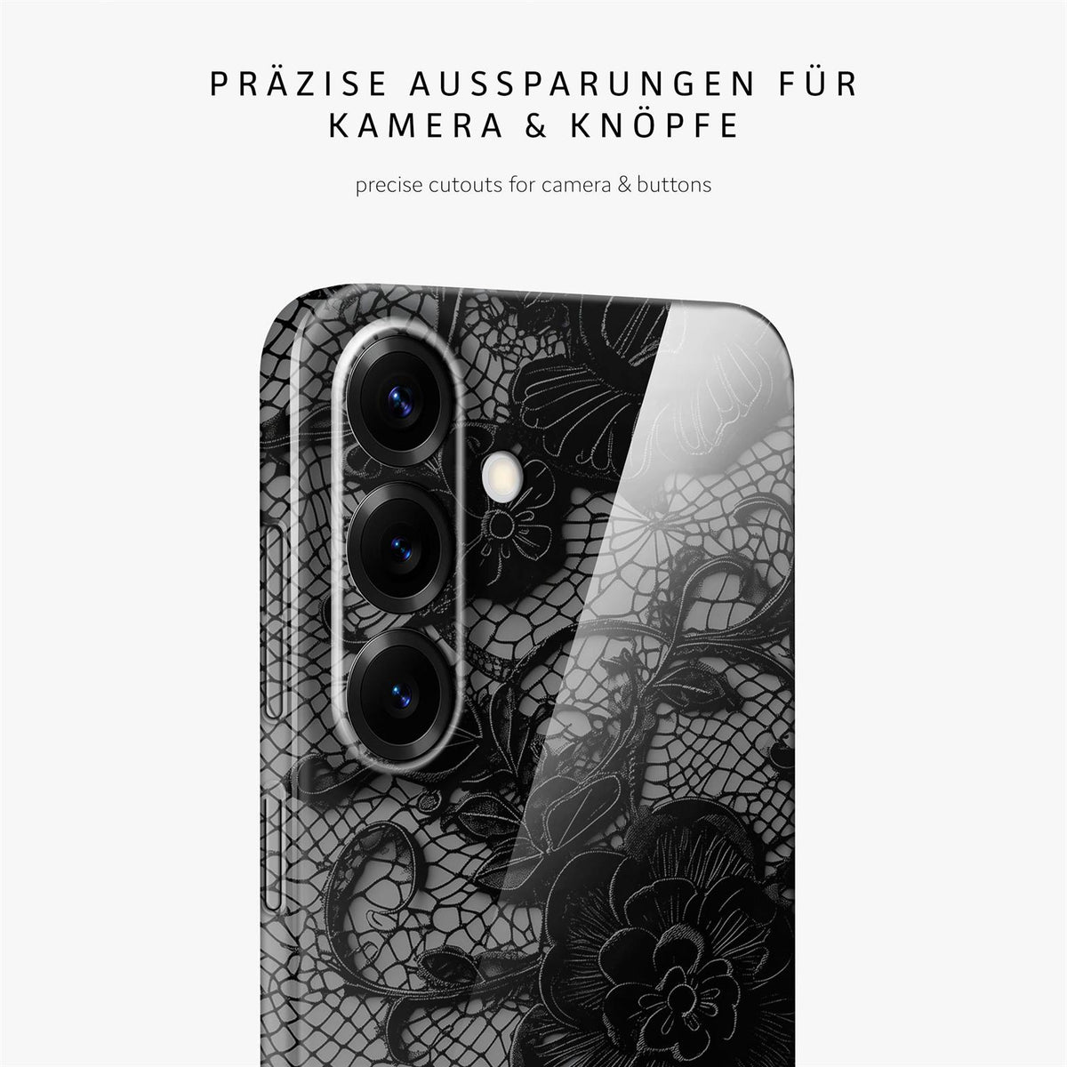 Splash Case für Samsung Galaxy S25 FE in der Farbe Delicate Dream (Schwarz)