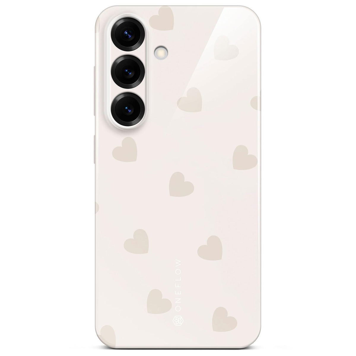Splash Case für Samsung Galaxy S25 FE in der Farbe Latte Love (Braun / Beige)