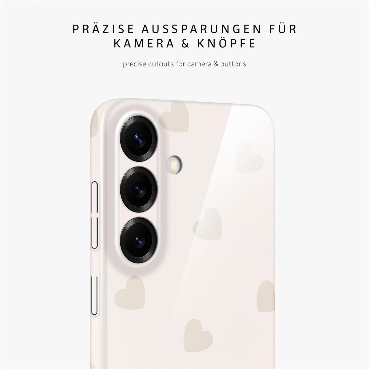 Splash Case für Samsung Galaxy S25 FE in der Farbe Latte Love (Braun / Beige)