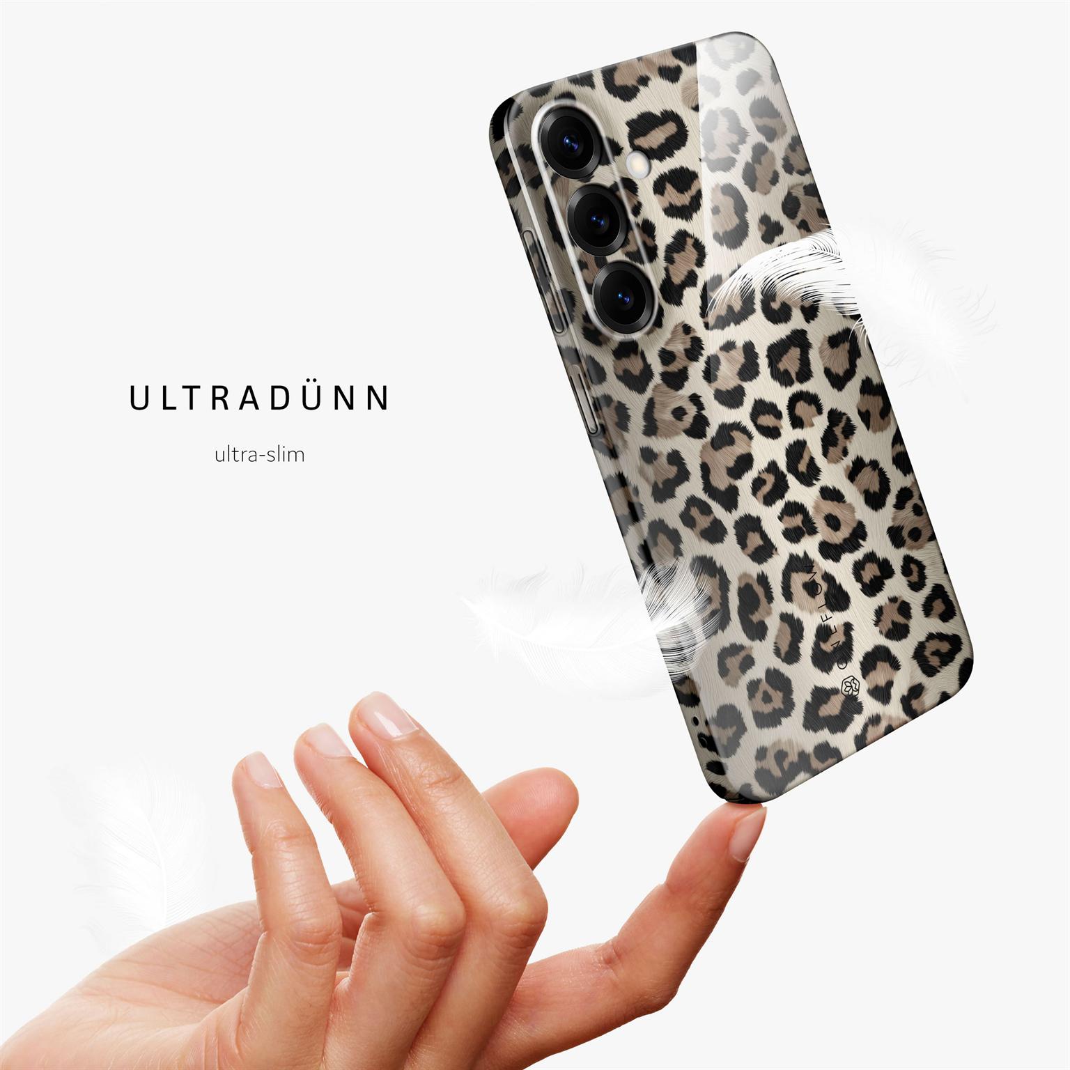 Wild Cover für Samsung Galaxy S25 FE in der Farbe Golden Leopard (Gold)
