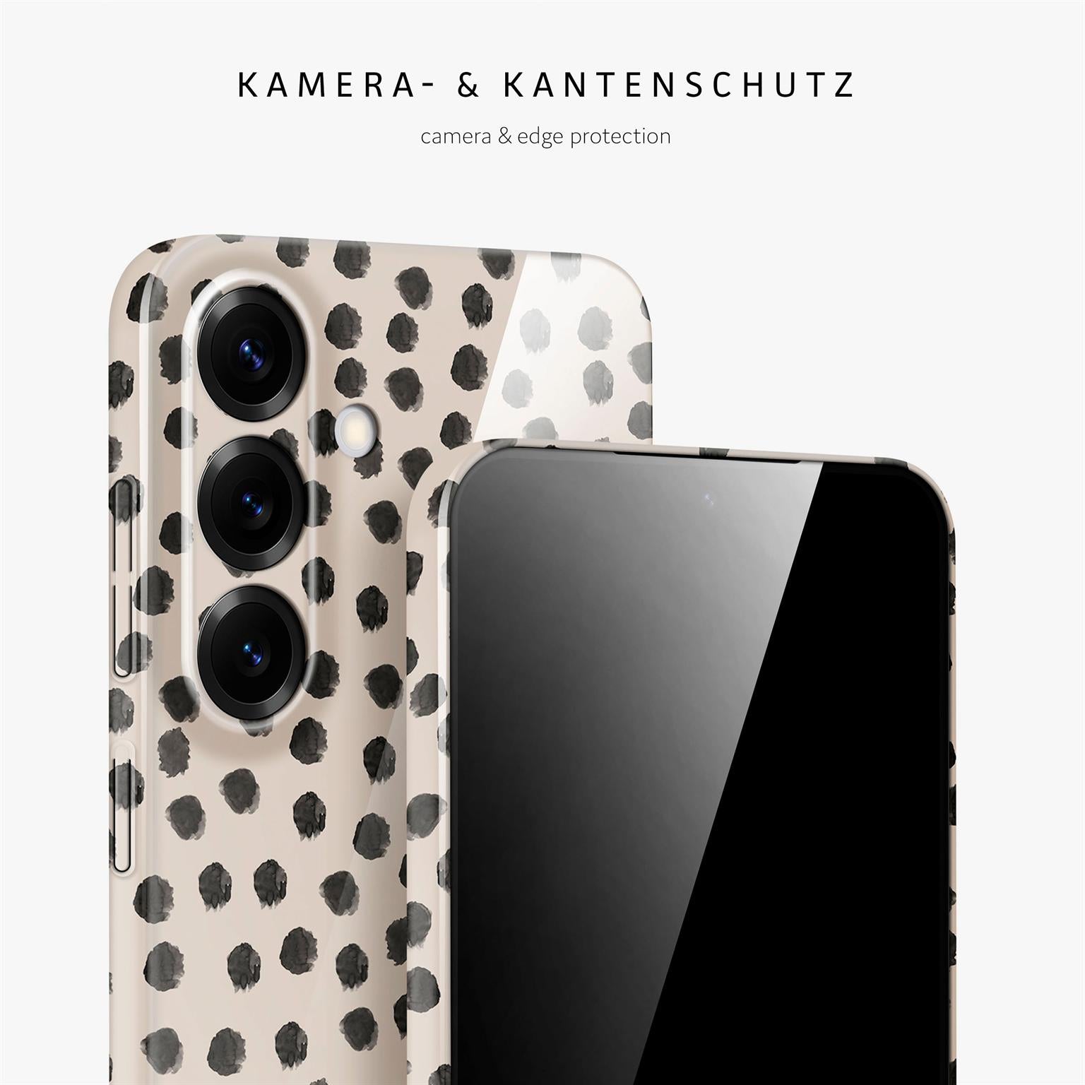 Splash Case für Samsung Galaxy S25 FE in der Farbe Cookies & Cream (Braun / Beige)