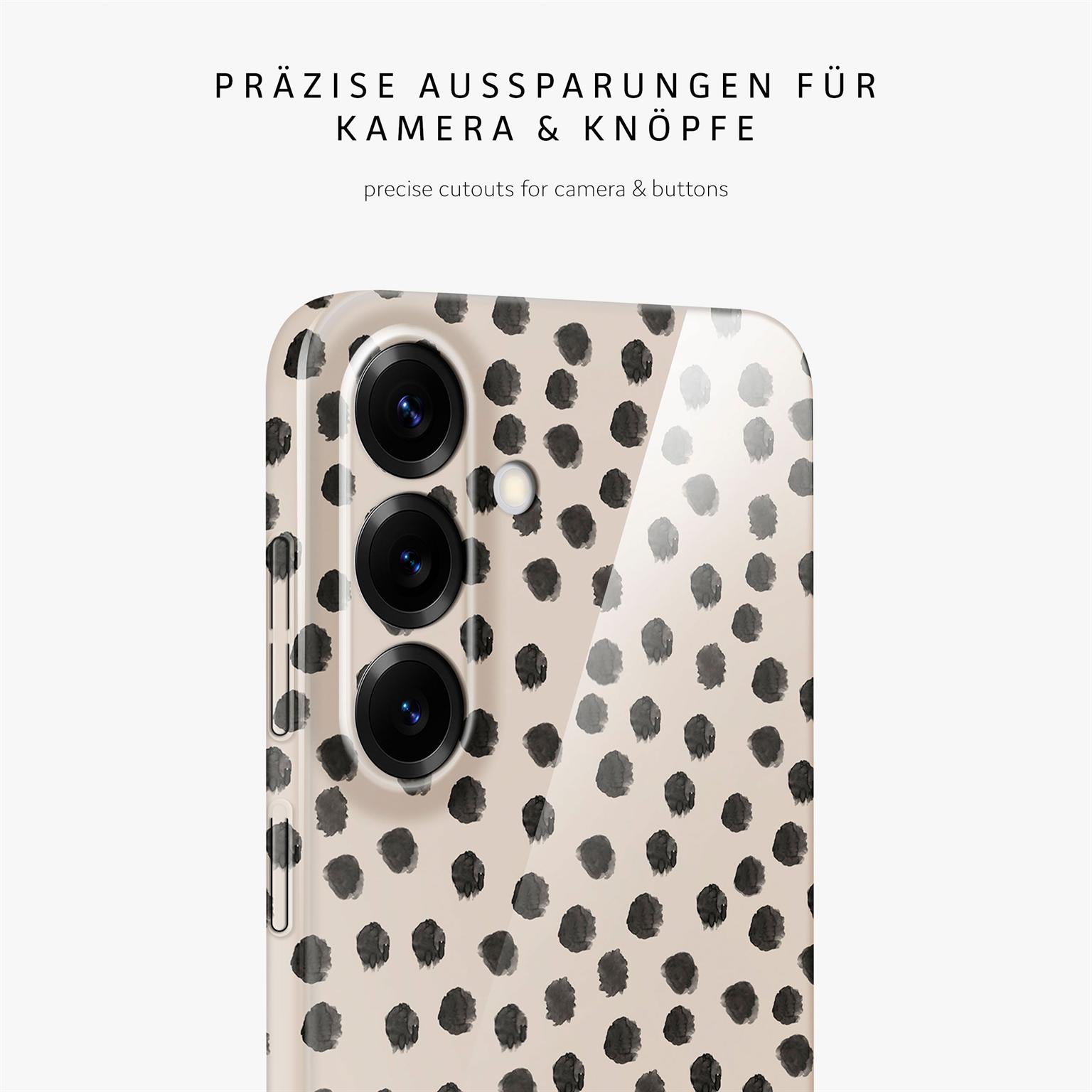 Splash Case für Samsung Galaxy S25 FE in der Farbe Cookies & Cream (Braun / Beige)