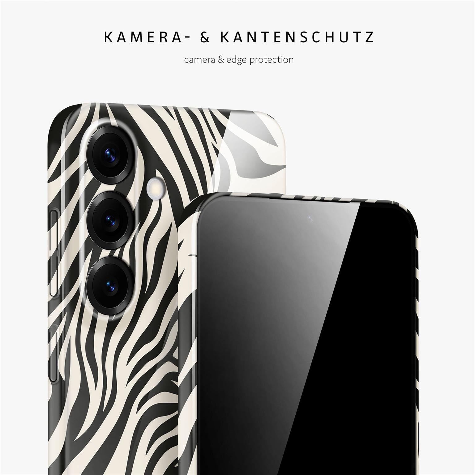 Wild Cover für Samsung Galaxy S25 FE in der Farbe Electric Zebra (Mehrfarbig)