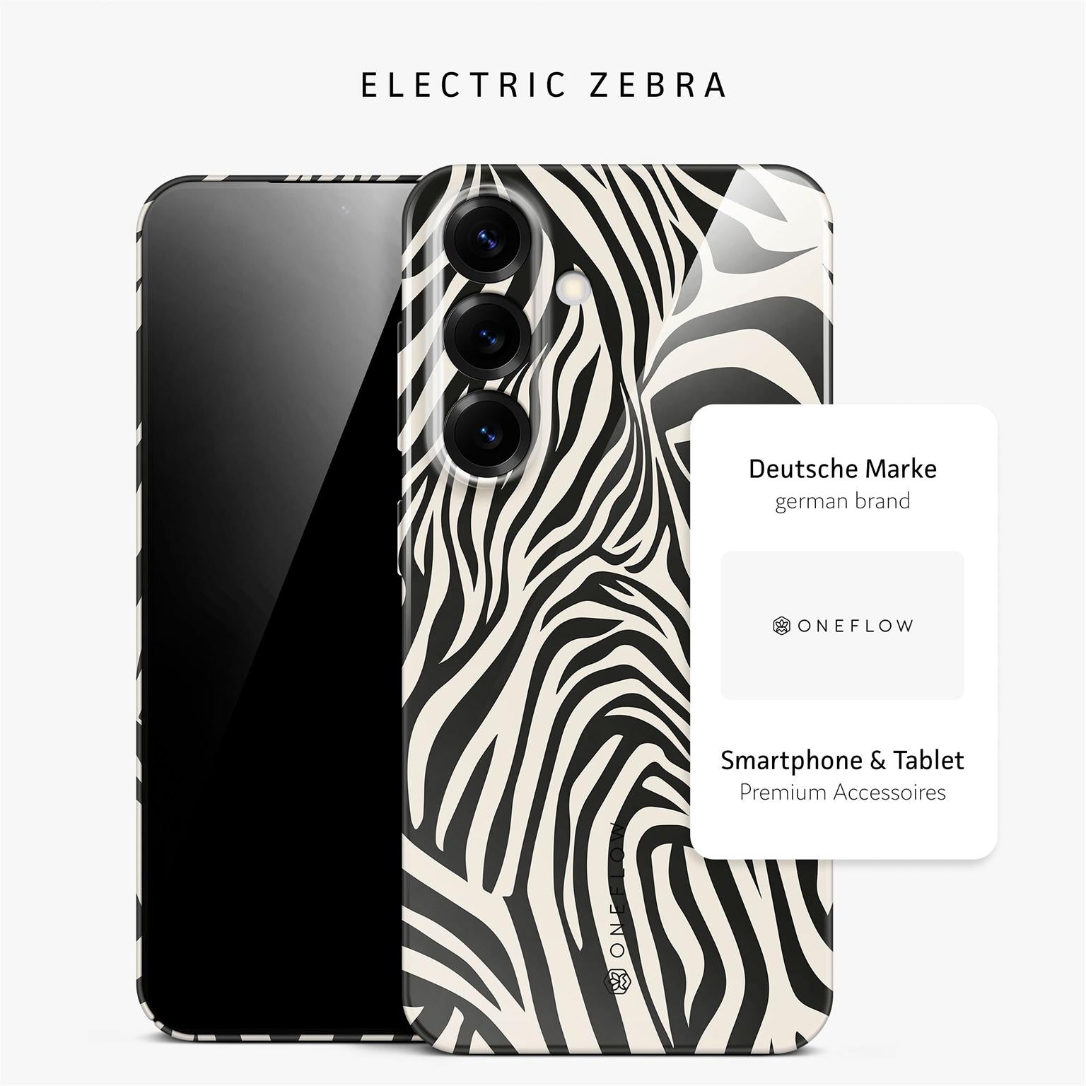 Wild Cover für Samsung Galaxy S25 FE in der Farbe Electric Zebra (Mehrfarbig)