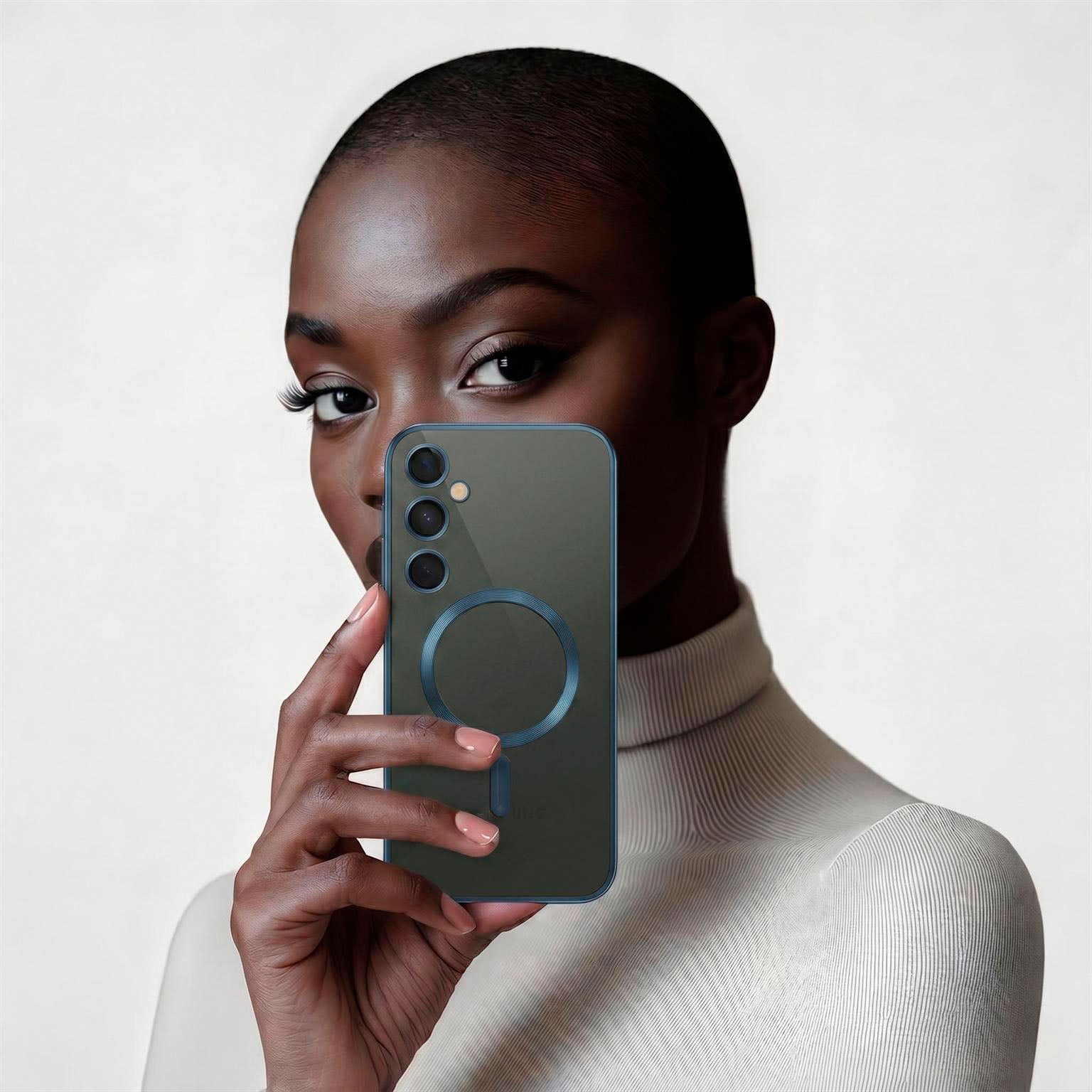 Aura Case für Samsung Galaxy S25 in der Farbe Ice Blue (Blau)