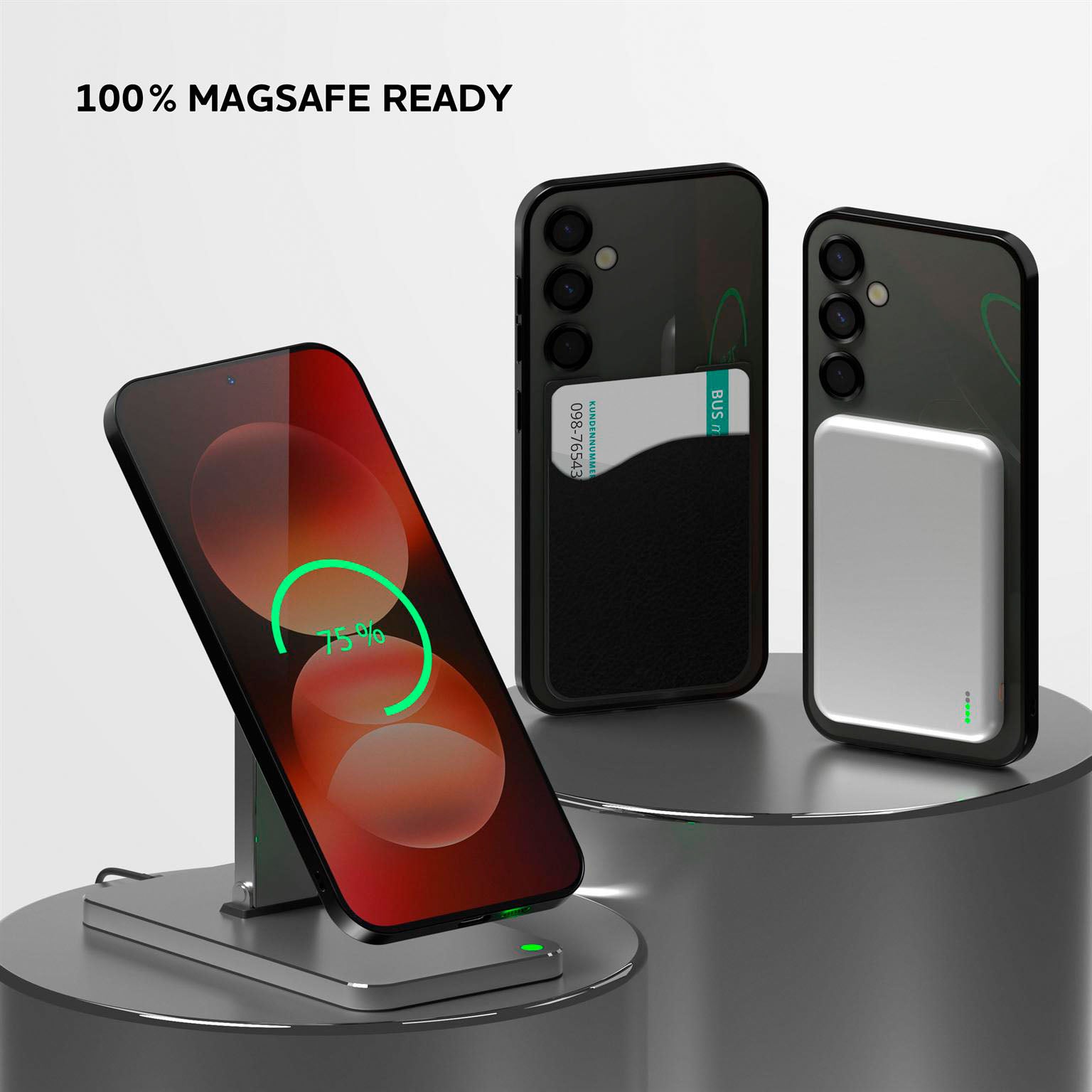 Aura Case für Samsung Galaxy S25 in der Farbe Infinity Black (Schwarz)