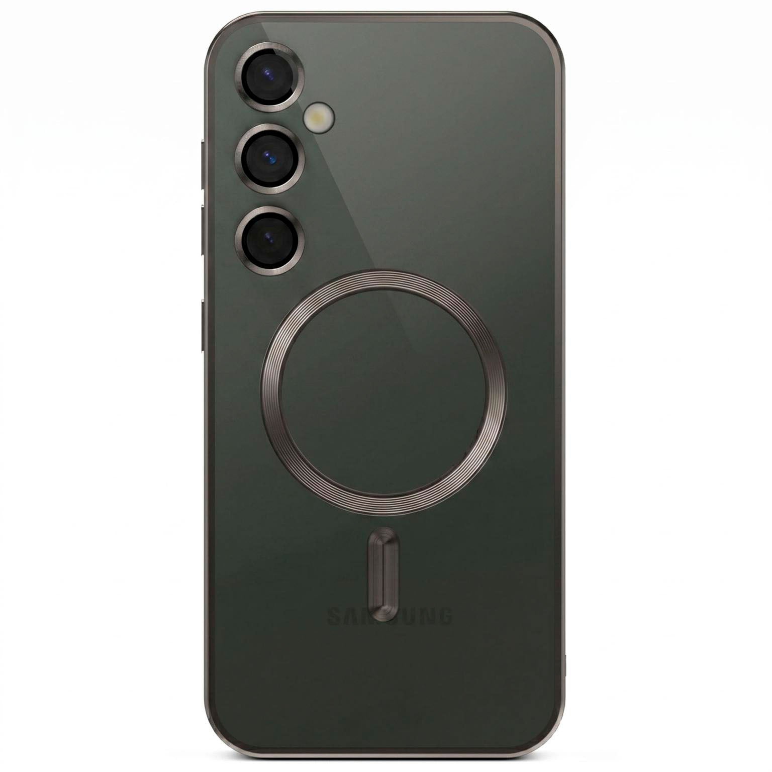 Aura Case für Samsung Galaxy S25 in der Farbe Titan Glow (Silber)
