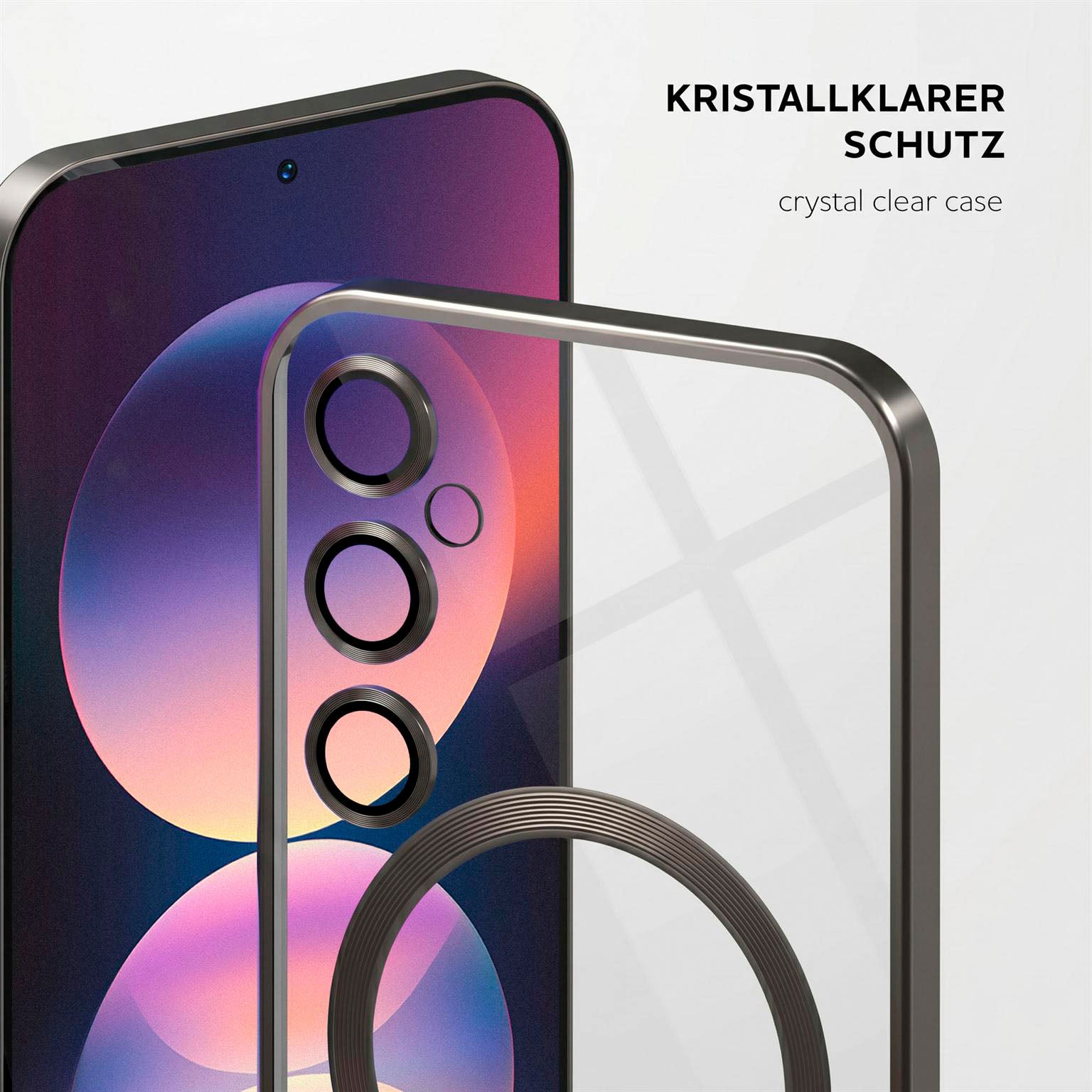 Aura Case für Samsung Galaxy S25 in der Farbe Titan Glow (Silber)