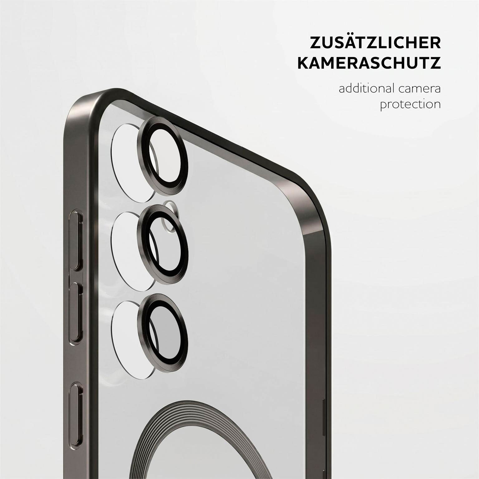 Aura Case für Samsung Galaxy S25 in der Farbe Titan Glow (Silber)