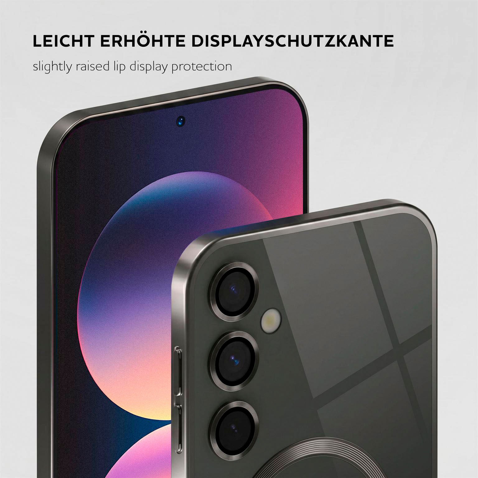 Aura Case für Samsung Galaxy S25 in der Farbe Titan Glow (Silber)