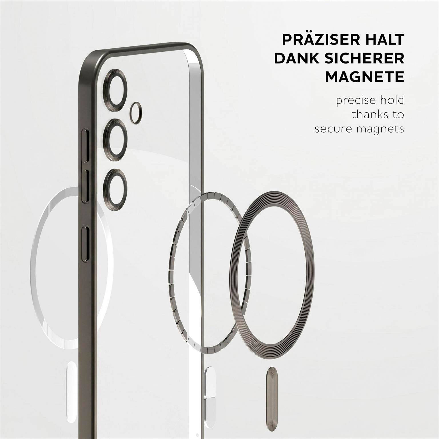 Aura Case für Samsung Galaxy S25 in der Farbe Titan Glow (Silber)