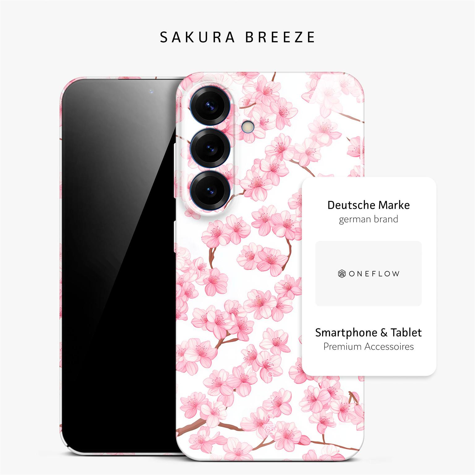 Flower Cover für Samsung Galaxy S25 in der Farbe Sakura Breeze (Rosa / Pink)