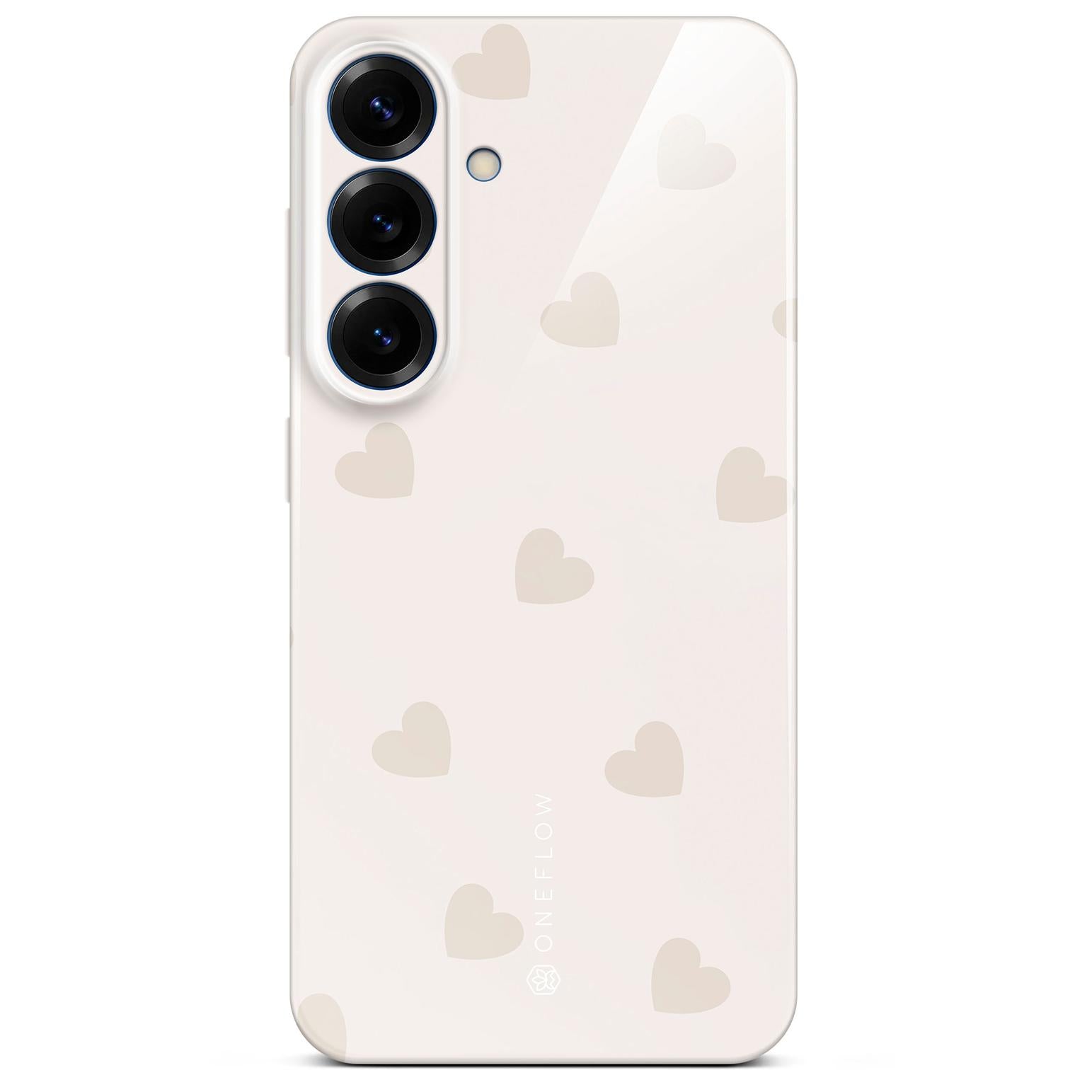 Splash Case für Samsung Galaxy S25 in der Farbe Latte Love (Braun / Beige)