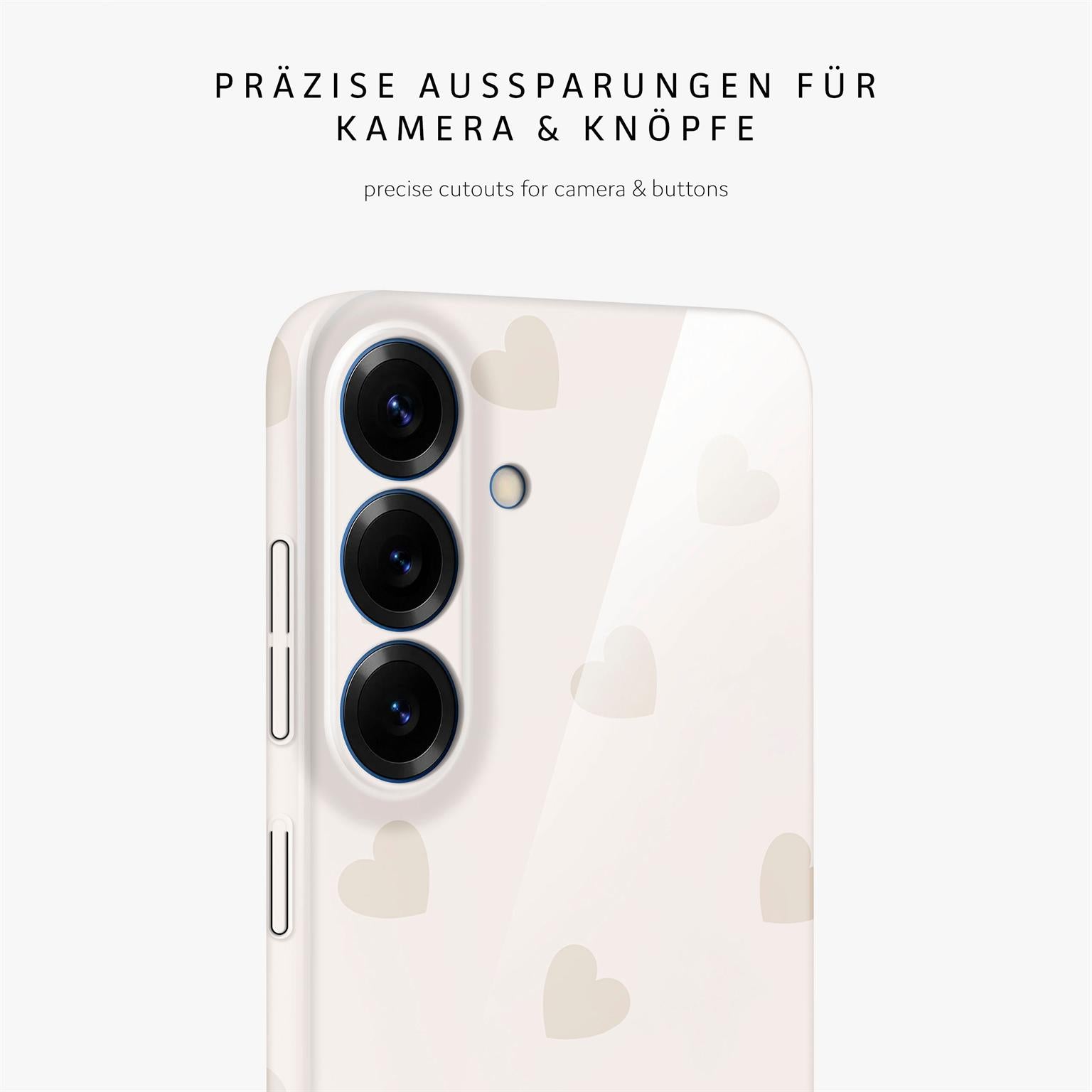 Splash Case für Samsung Galaxy S25 in der Farbe Latte Love (Braun / Beige)