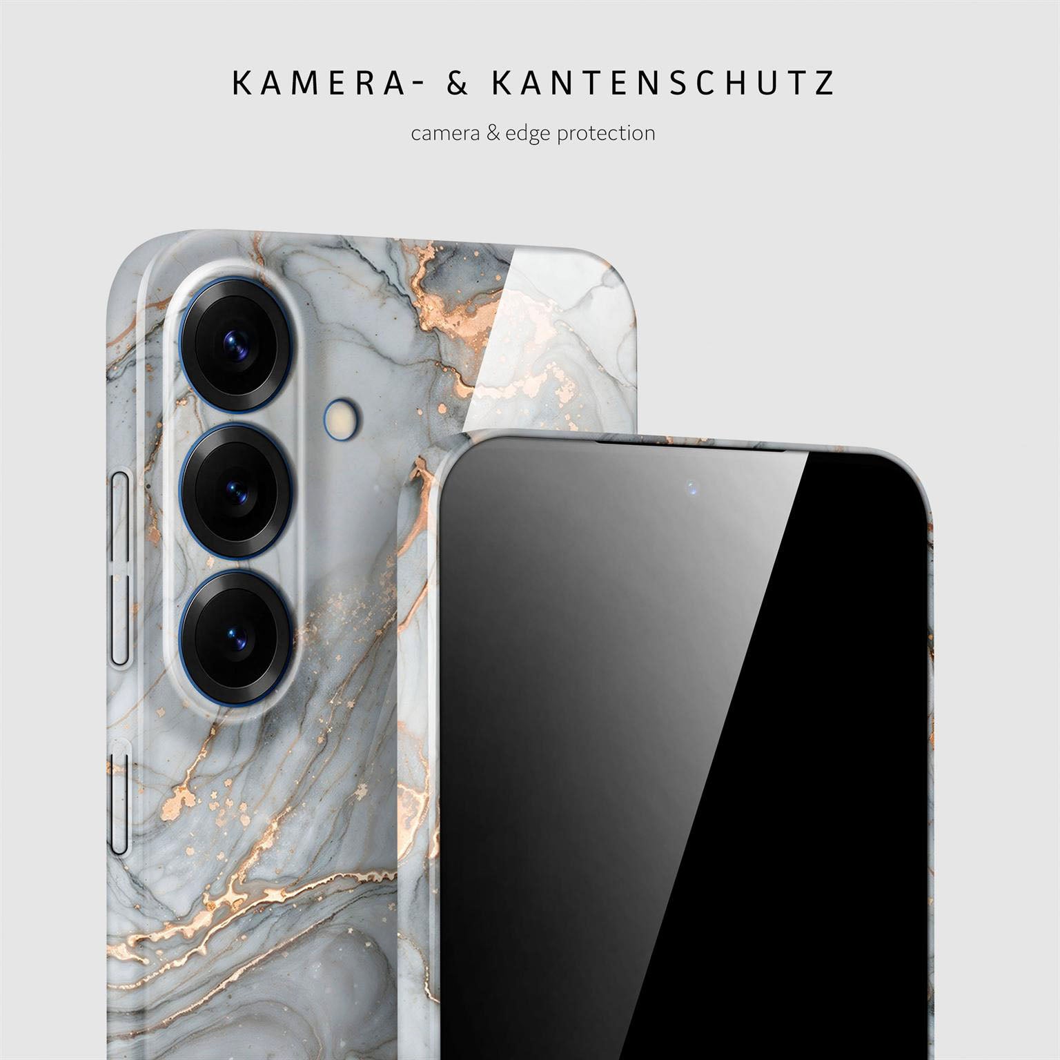 Bliss Cover für Samsung Galaxy S25 in der Farbe Soft Granite (Grau)