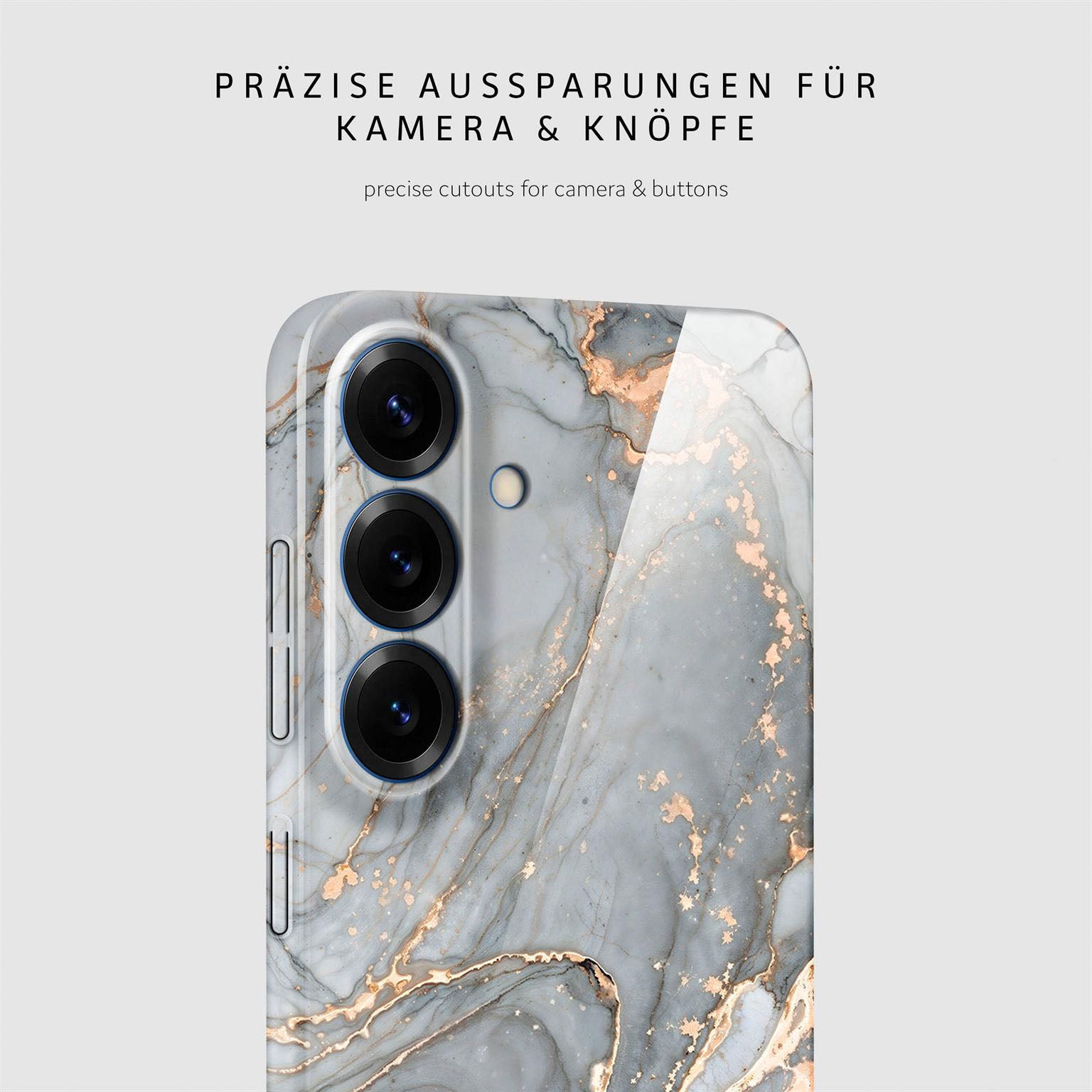 Bliss Cover für Samsung Galaxy S25 in der Farbe Soft Granite (Grau)