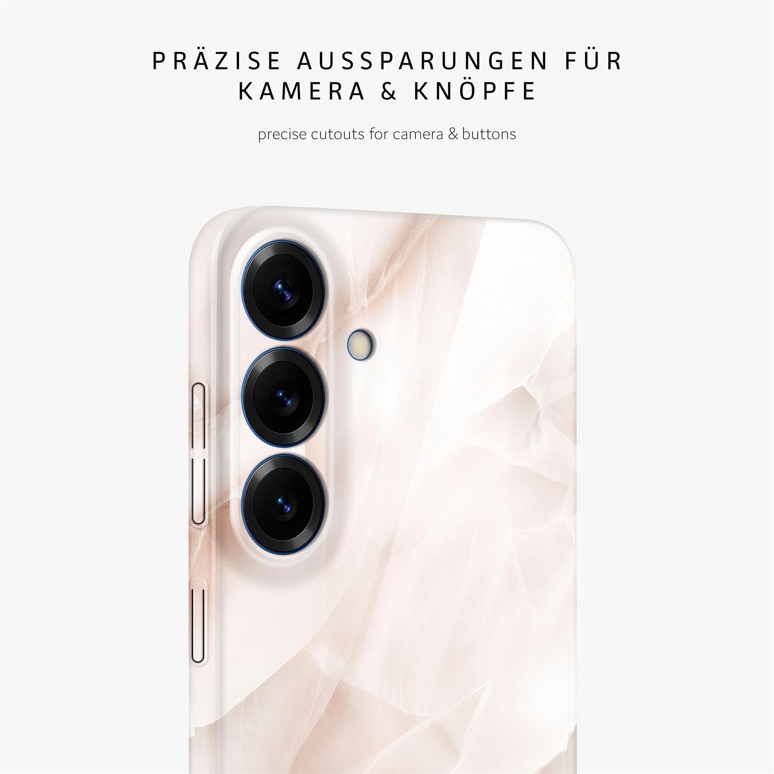 Bliss Cover für Samsung Galaxy S25 in der Farbe Soft Blush (Braun / Beige)