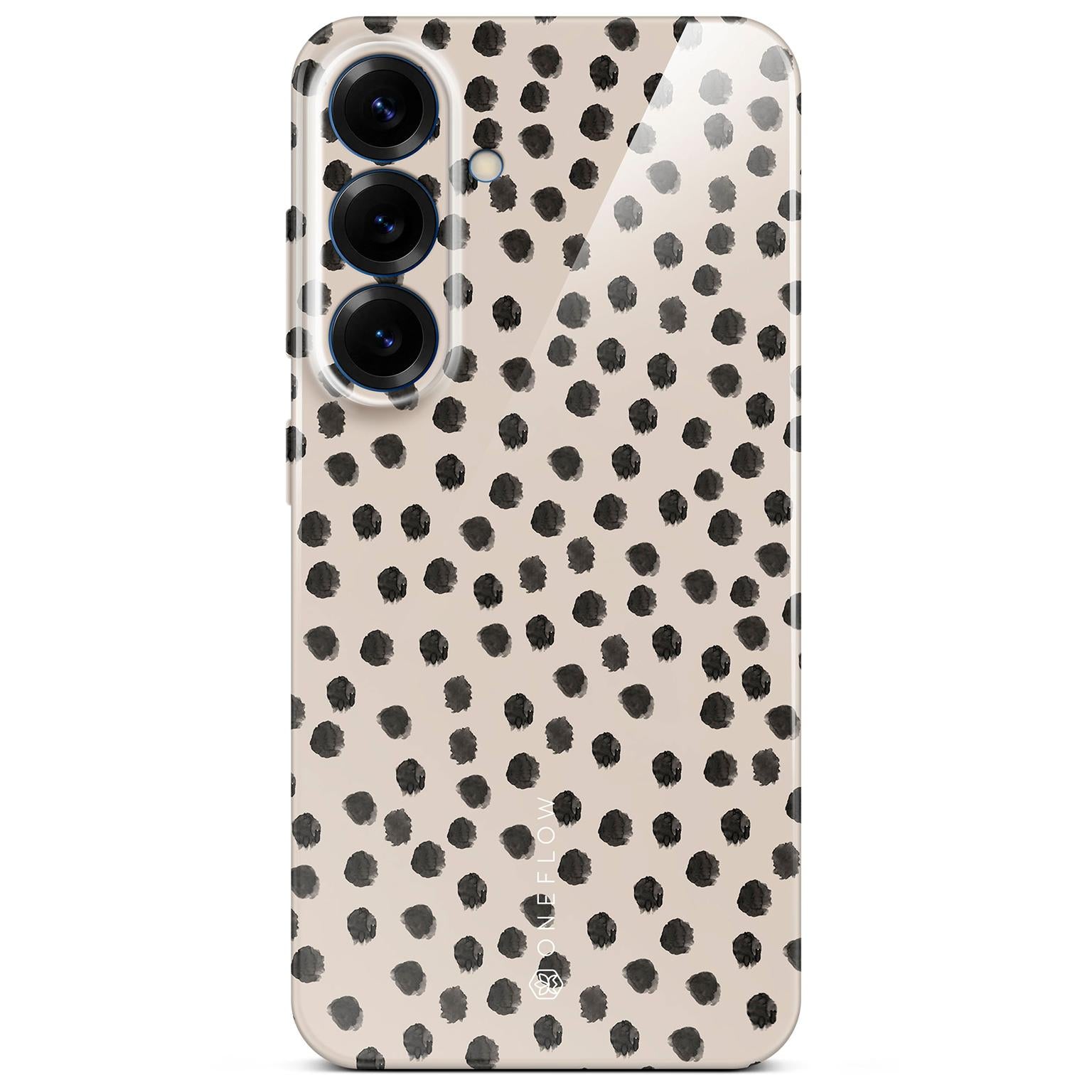 Splash Case für Samsung Galaxy S25 in der Farbe Cookies & Cream (Braun / Beige)