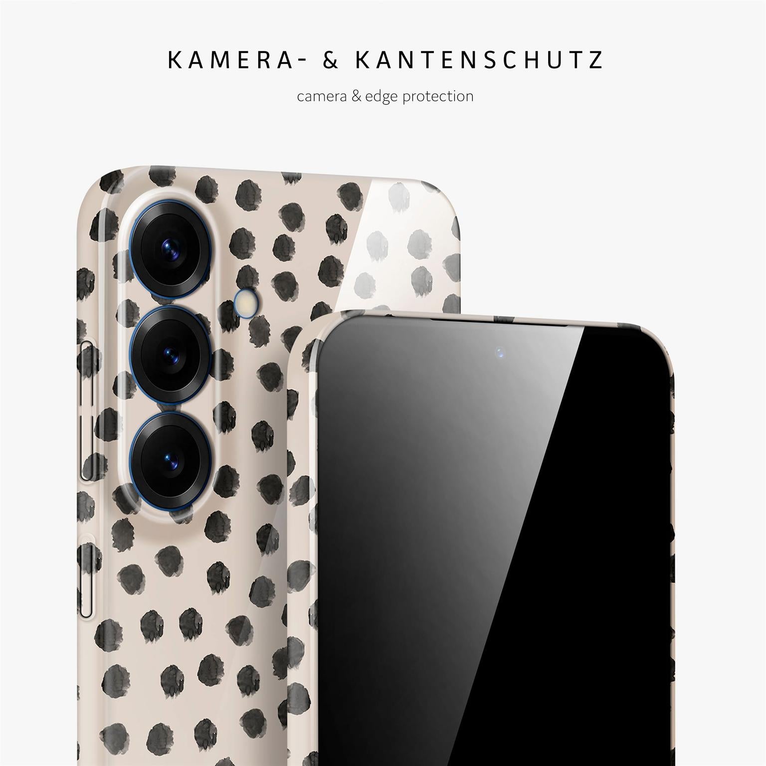 Splash Case für Samsung Galaxy S25 in der Farbe Cookies & Cream (Braun / Beige)