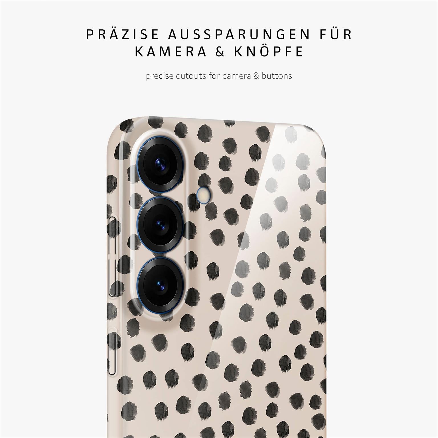 Splash Case für Samsung Galaxy S25 in der Farbe Cookies & Cream (Braun / Beige)