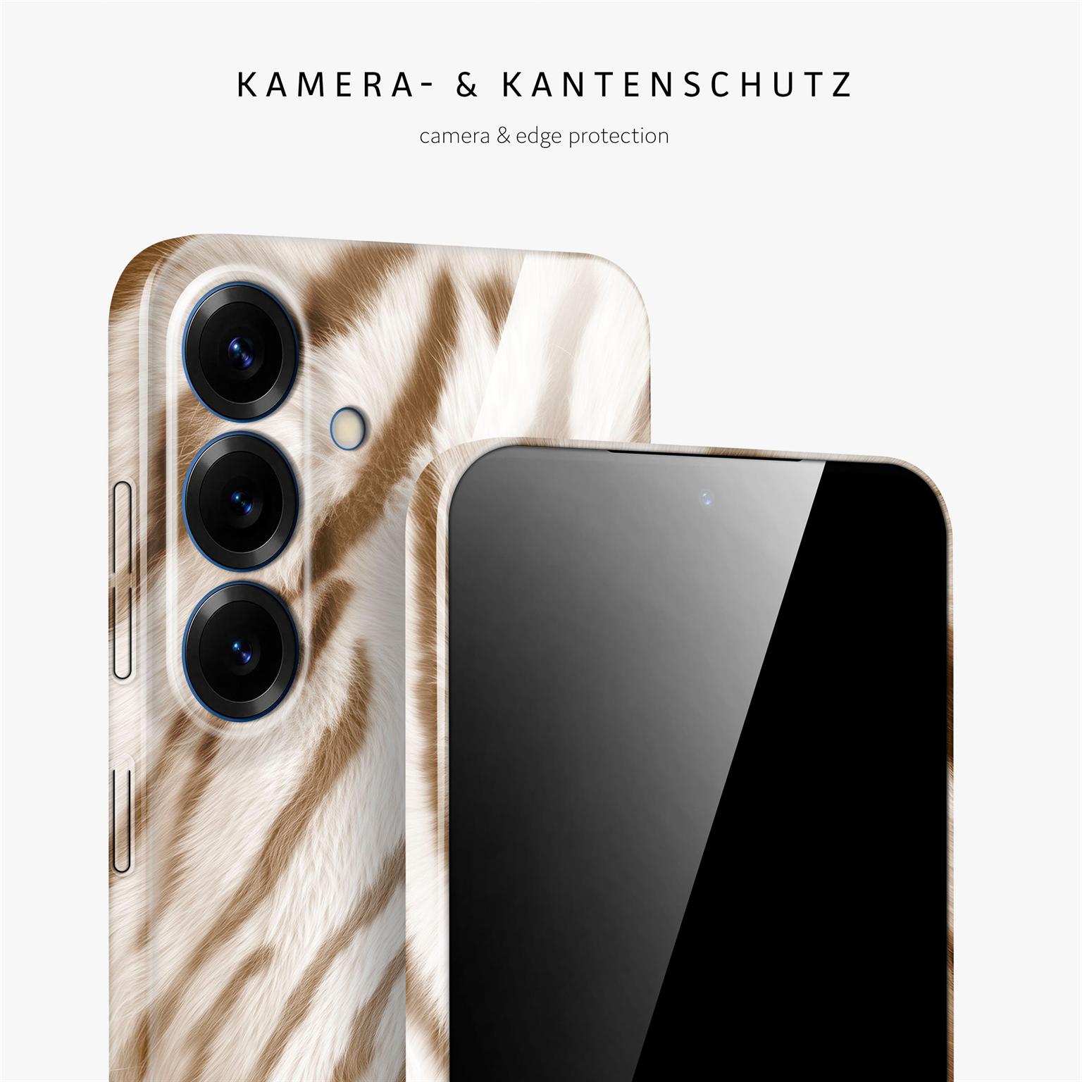 Wild Cover für Samsung Galaxy S25 in der Farbe Caramel Tiger (Braun / Beige)