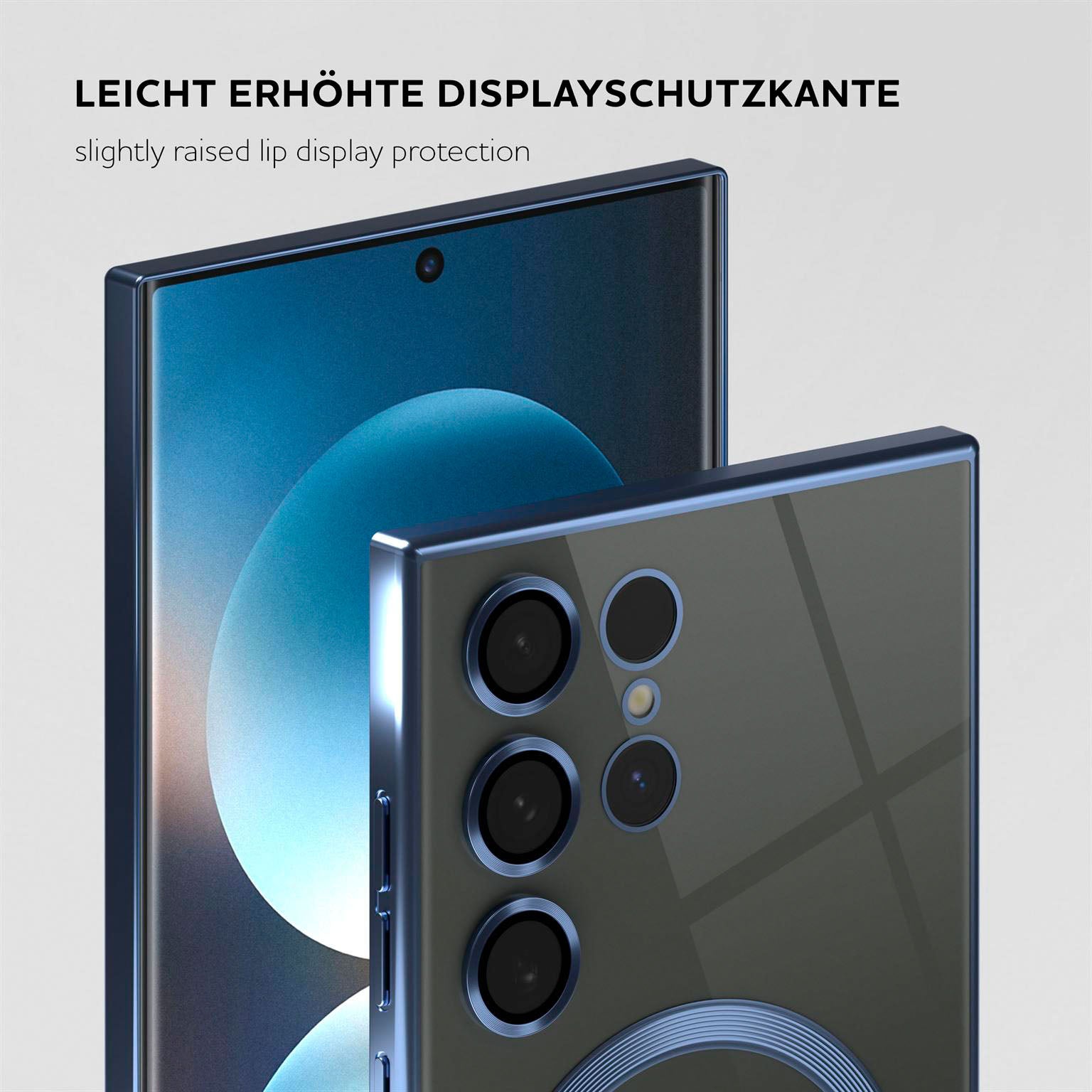 Aura Case für Samsung Galaxy S25 Ultra in der Farbe Ice Blue (Blau)