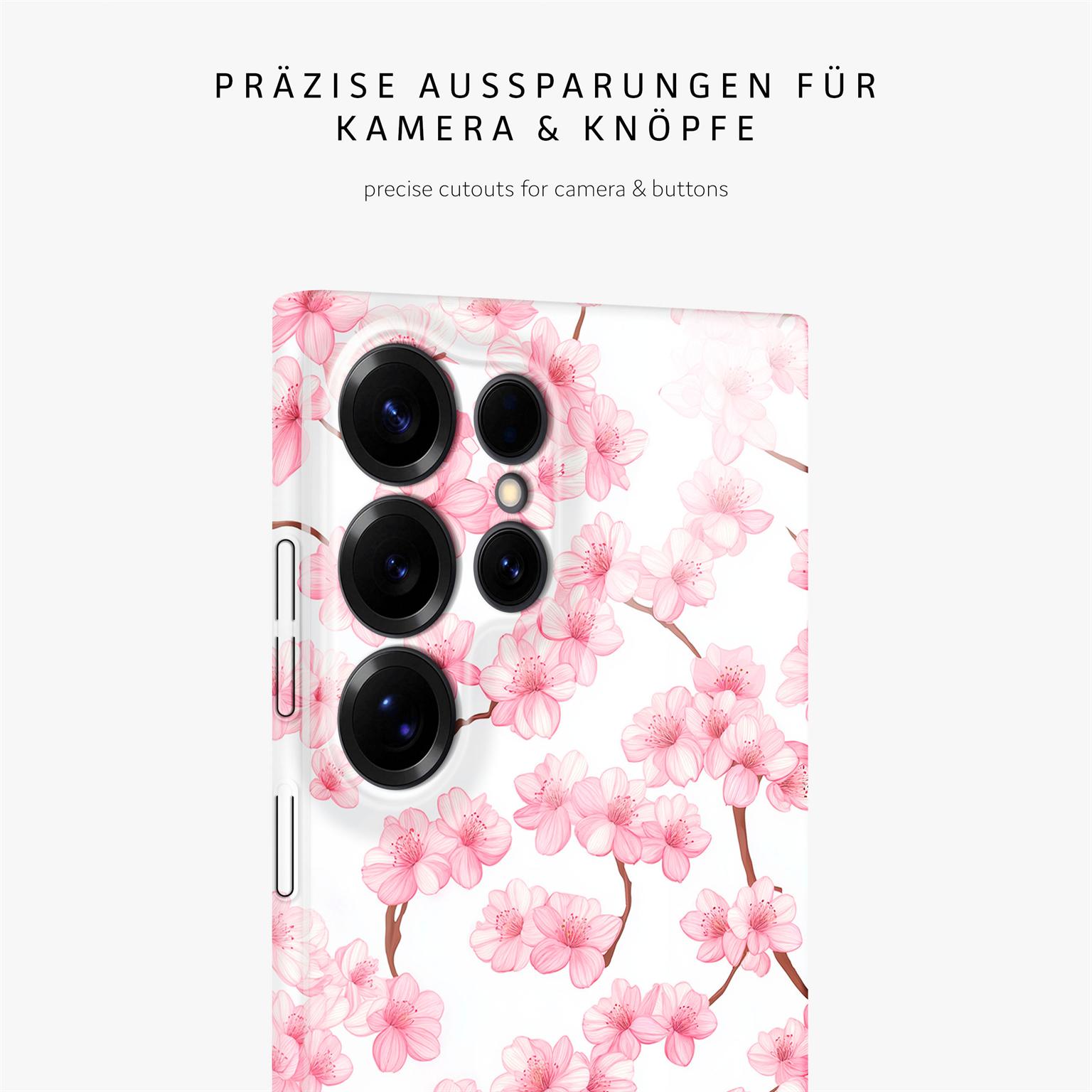 Flower Cover für Samsung Galaxy S25 Ultra in der Farbe Sakura Breeze (Rosa / Pink)