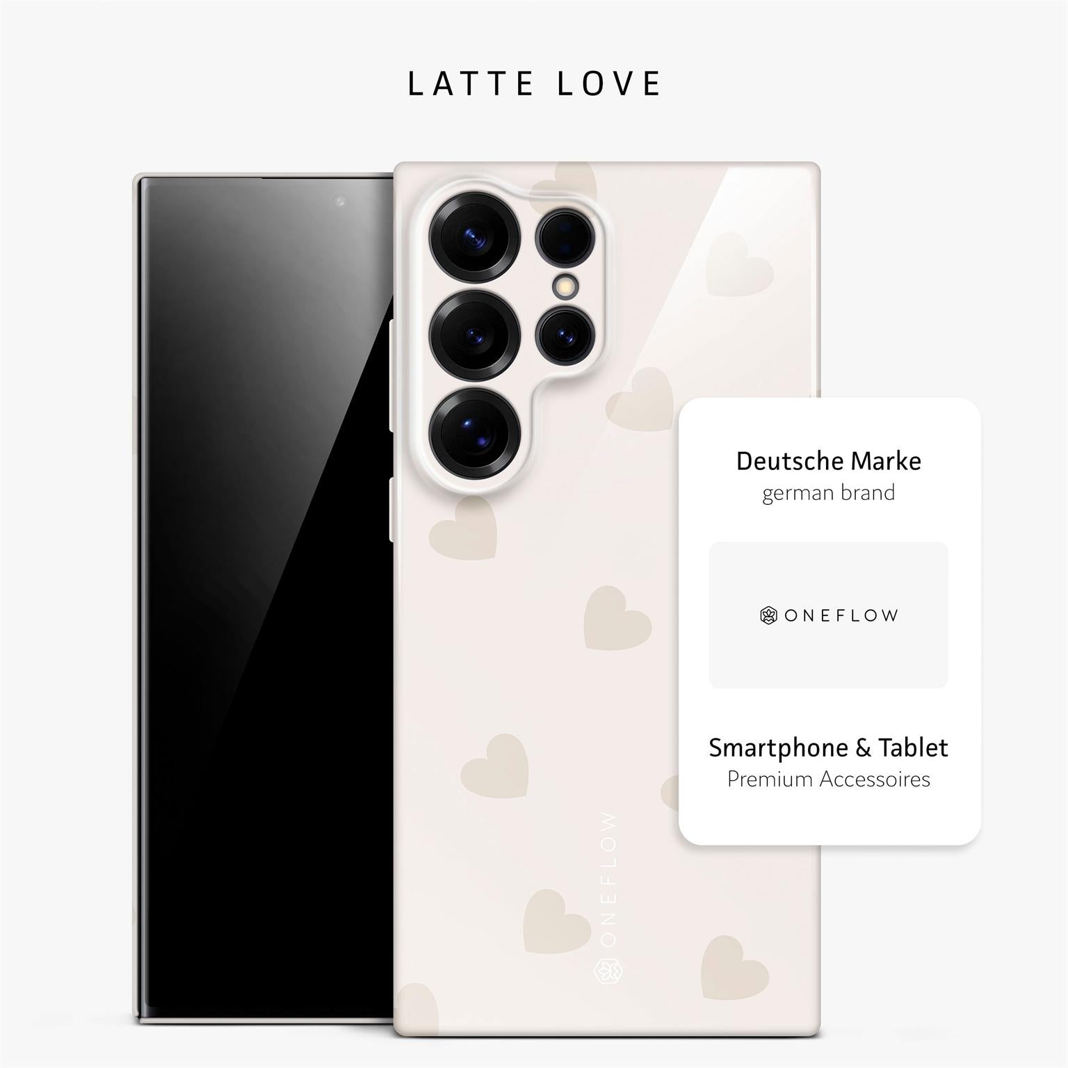 Splash Case für Samsung Galaxy S25 Ultra in der Farbe Latte Love (Braun / Beige)