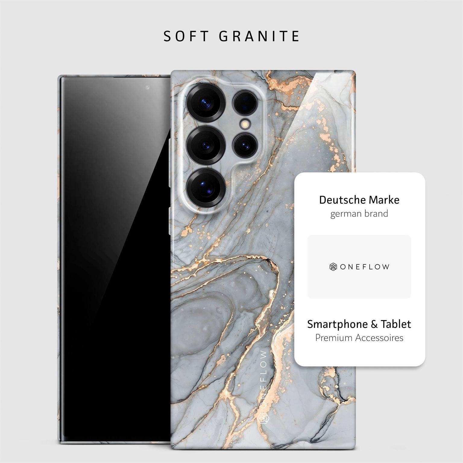 Bliss Cover für Samsung Galaxy S25 Ultra in der Farbe Soft Granite (Grau)