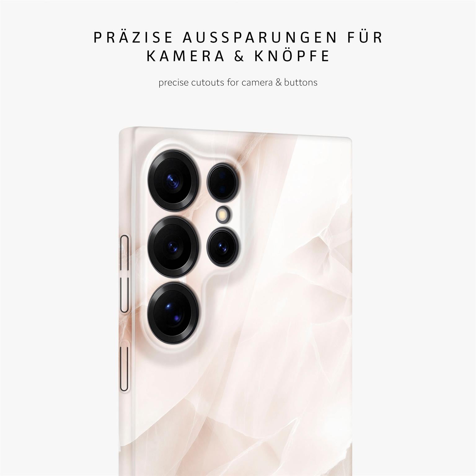 Bliss Cover für Samsung Galaxy S25 Ultra in der Farbe Soft Blush (Braun / Beige)