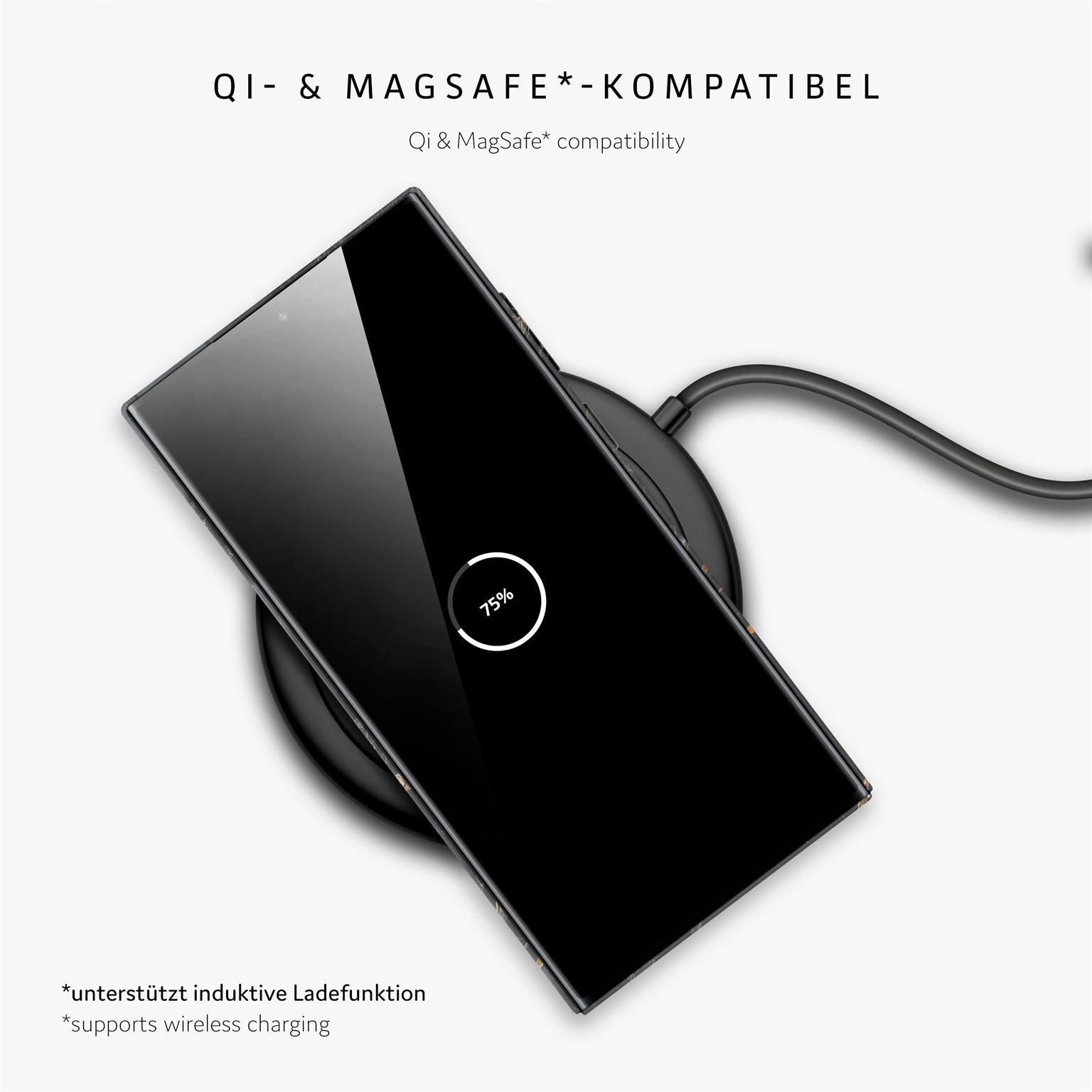 Bliss Cover für Samsung Galaxy S25 Ultra in der Farbe Black Mirage (Schwarz)