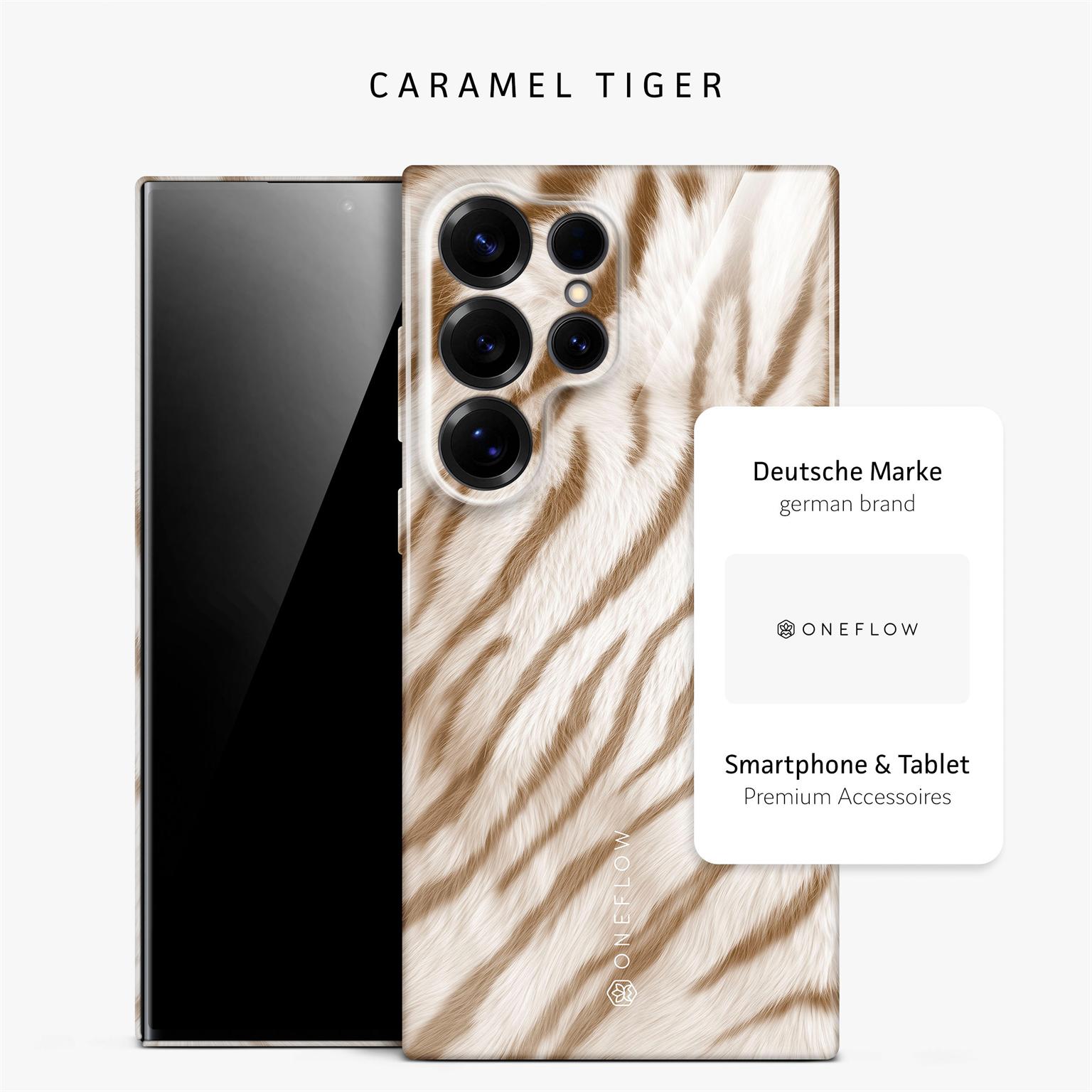 Wild Cover für Samsung Galaxy S25 Ultra in der Farbe Caramel Tiger (Braun / Beige)