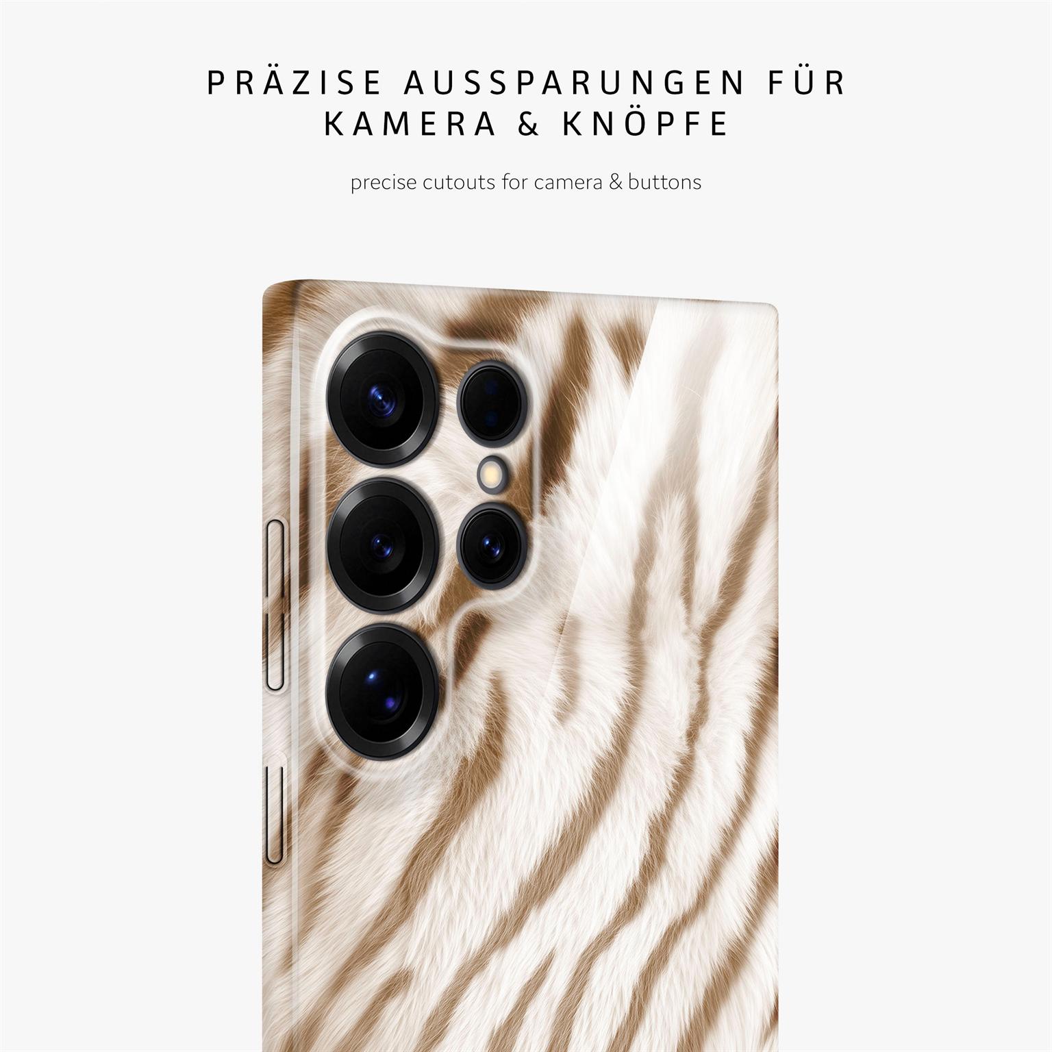 Wild Cover für Samsung Galaxy S25 Ultra in der Farbe Caramel Tiger (Braun / Beige)