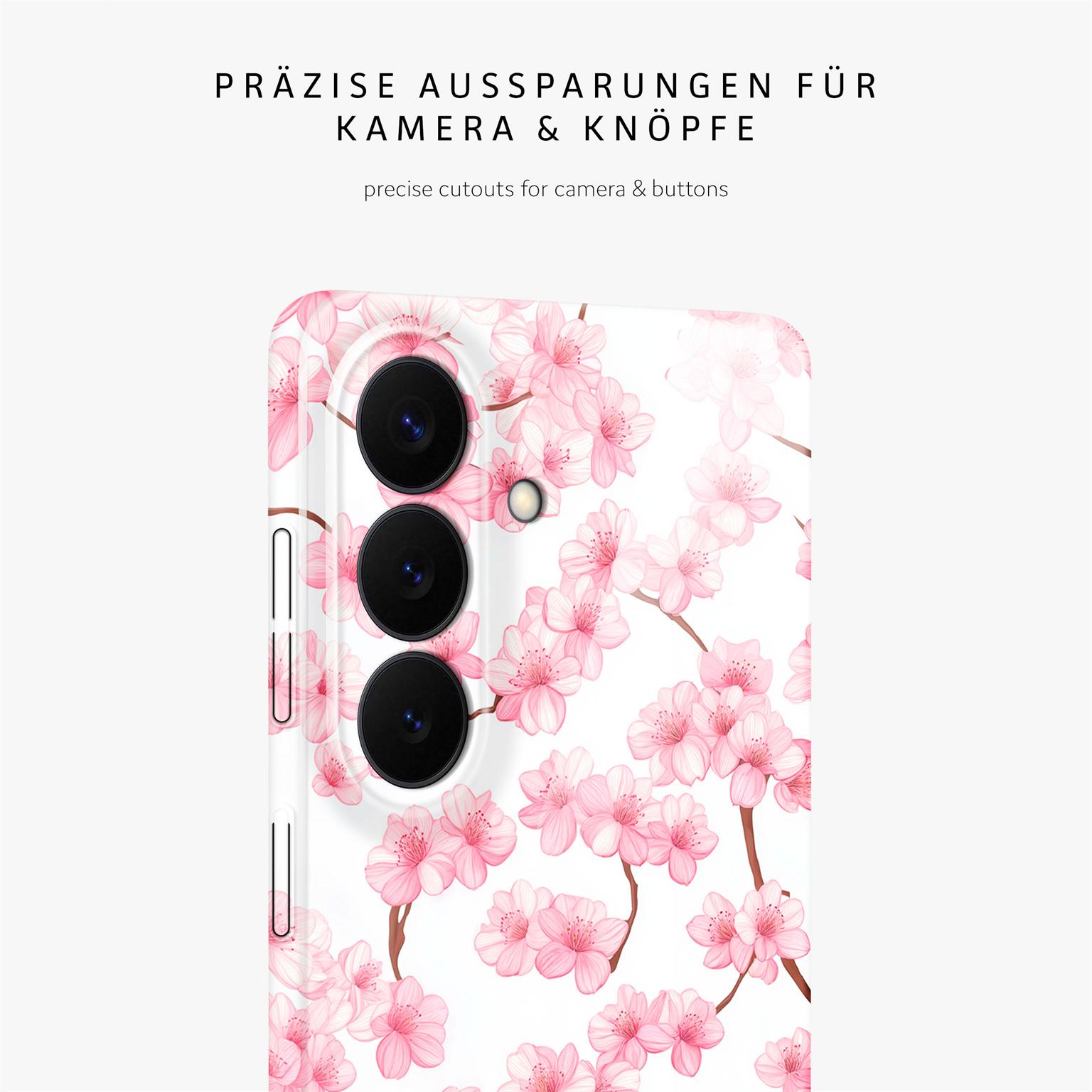 Flower Cover für Samsung Galaxy S26 in der Farbe Sakura Breeze (Rosa / Pink)