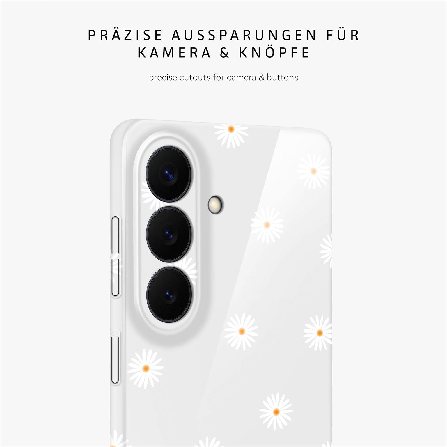 Splash Case für Samsung Galaxy S26 in der Farbe Daisy Delight (Weiß)