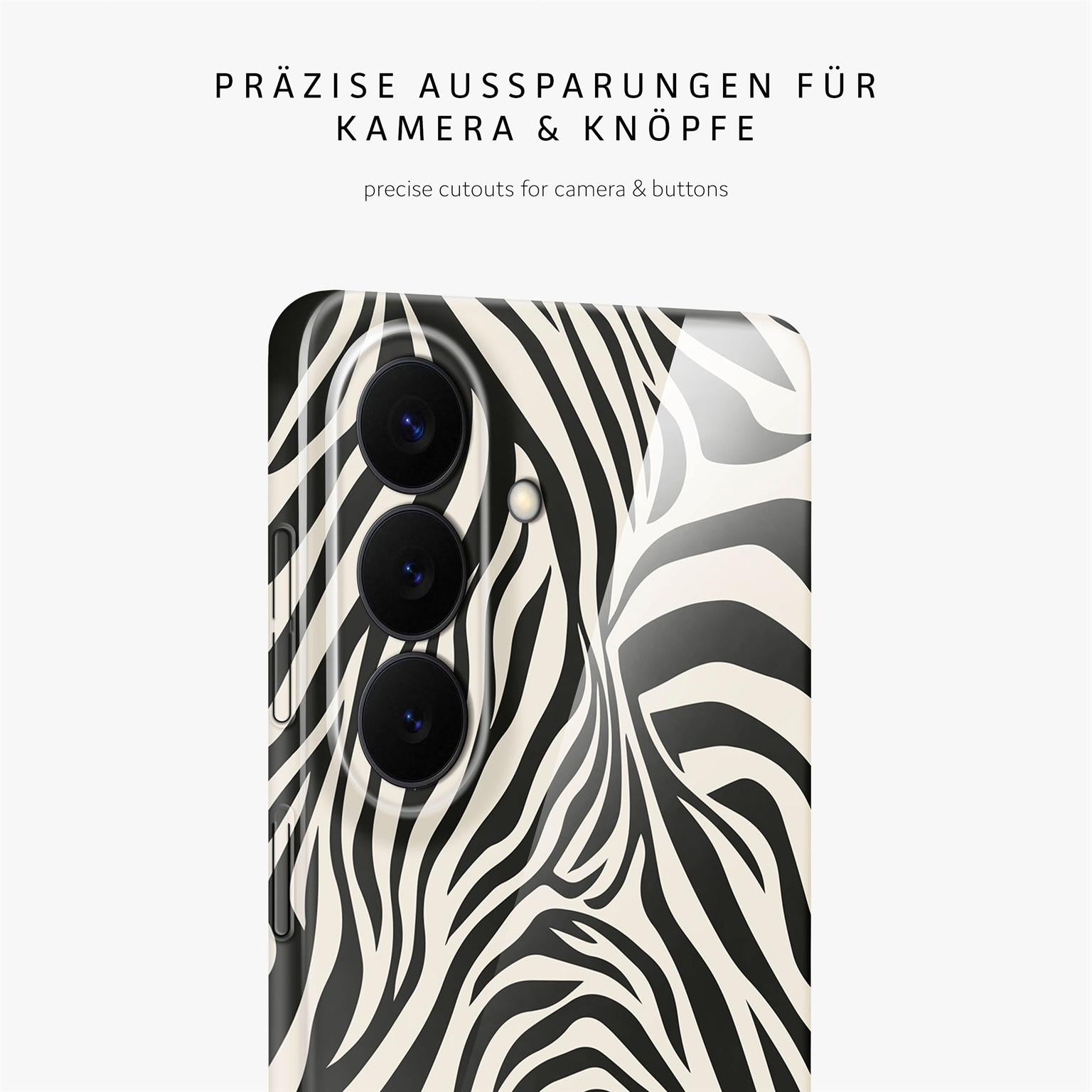 Wild Cover für Samsung Galaxy S26 in der Farbe Electric Zebra (Mehrfarbig)