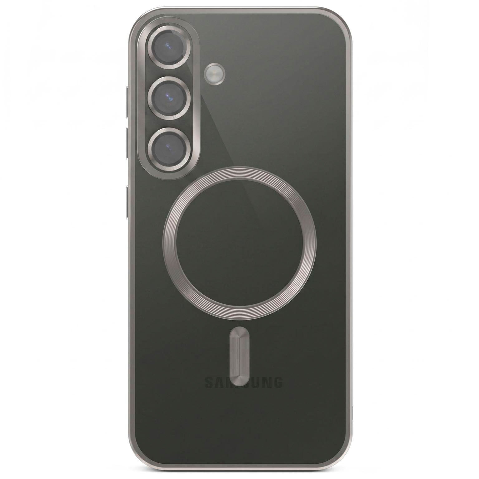 Aura Case für Samsung Galaxy S26 Plus in der Farbe Titan Glow (Silber)