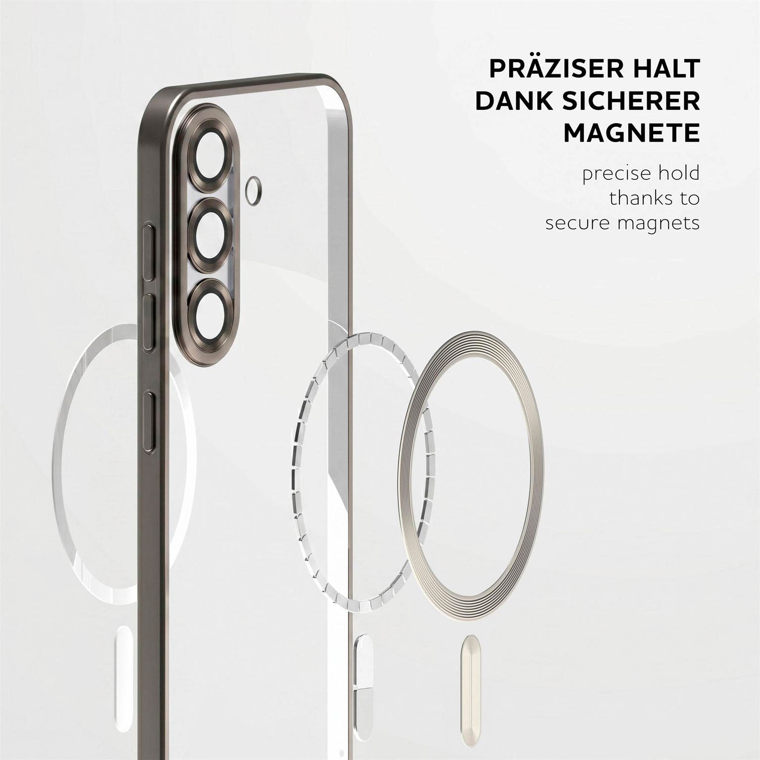 Aura Case für Samsung Galaxy S26 Plus in der Farbe Titan Glow (Silber)