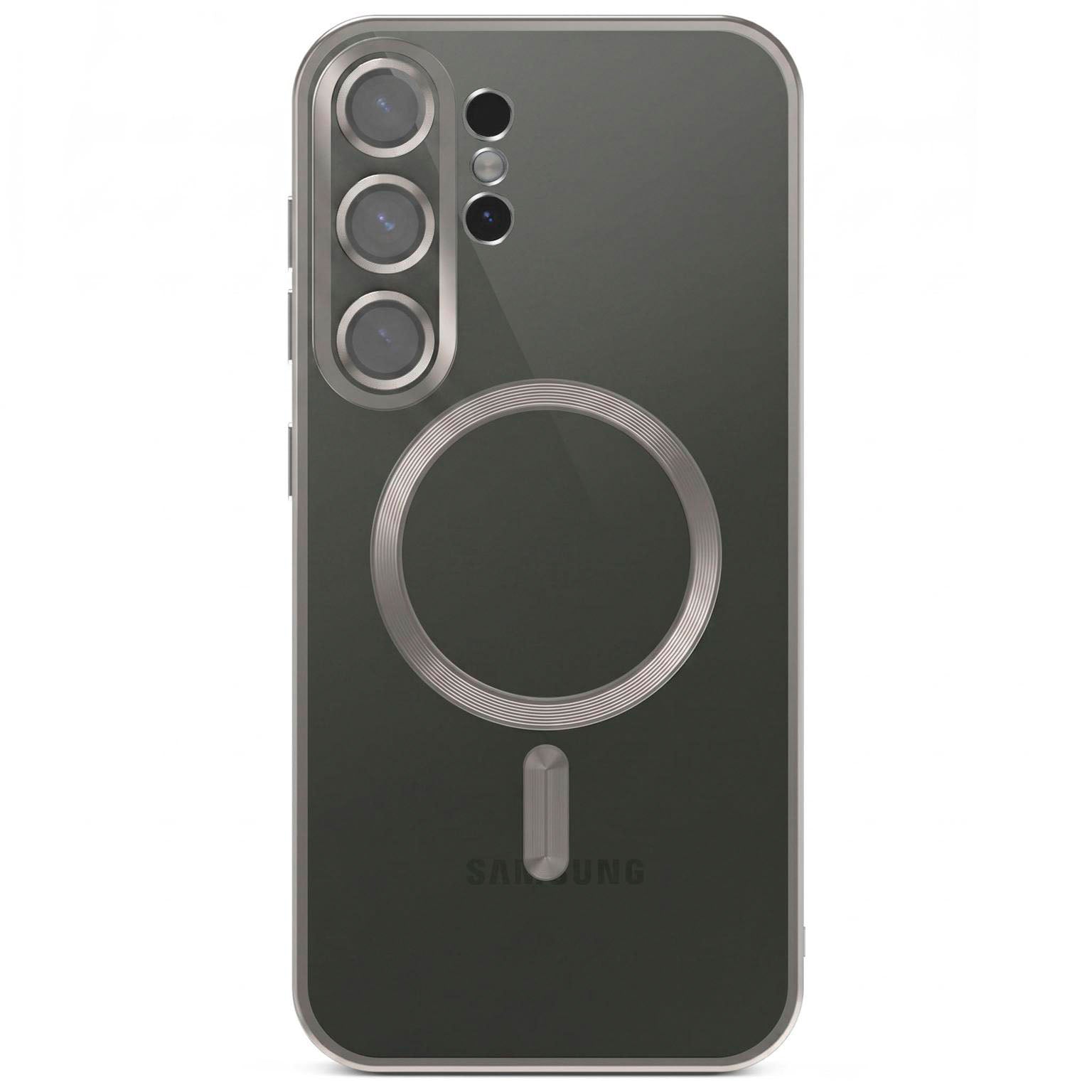 Aura Case für Samsung Galaxy S26 Ultra in der Farbe Titan Glow (Silber)