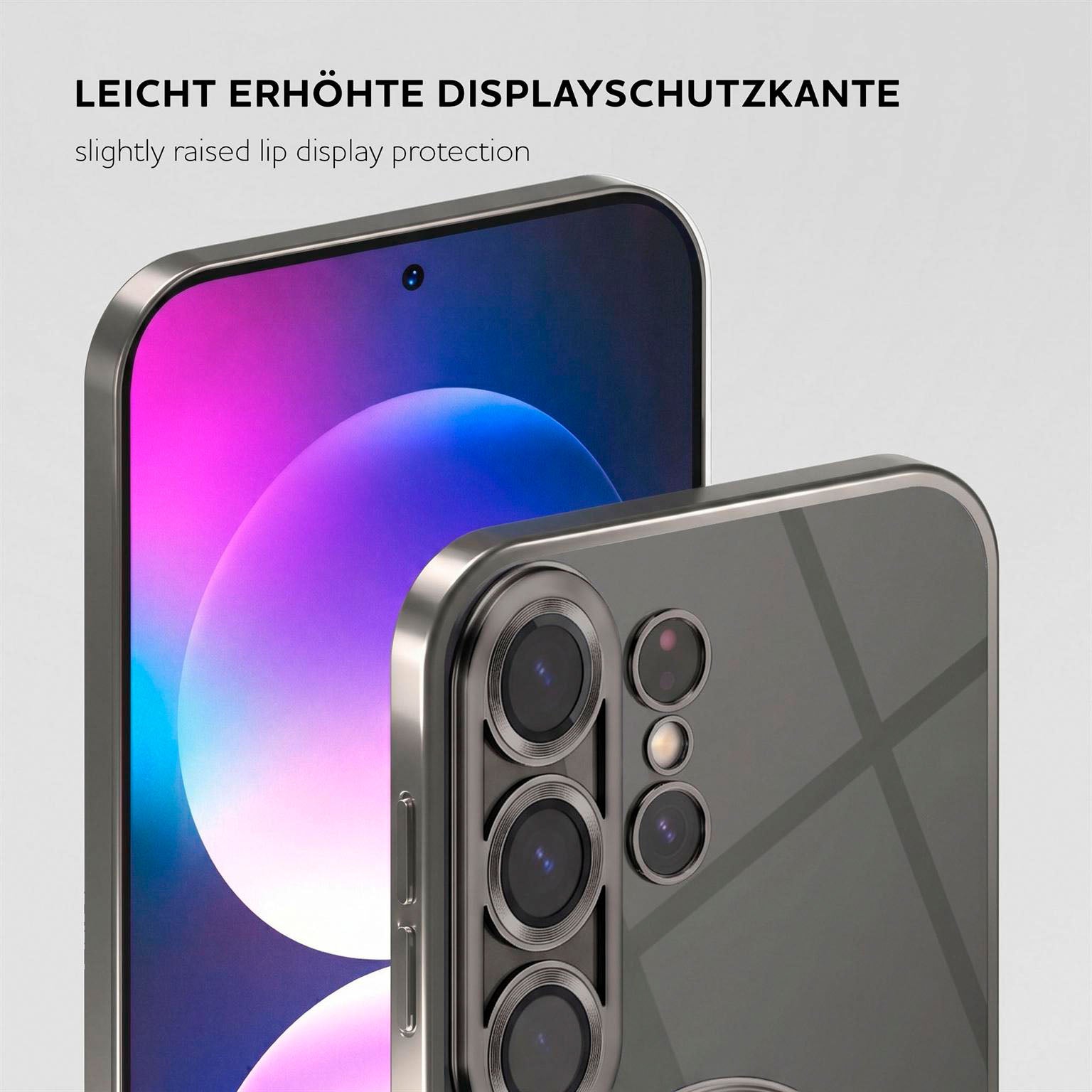 Aura Case für Samsung Galaxy S26 Ultra in der Farbe Titan Glow (Silber)