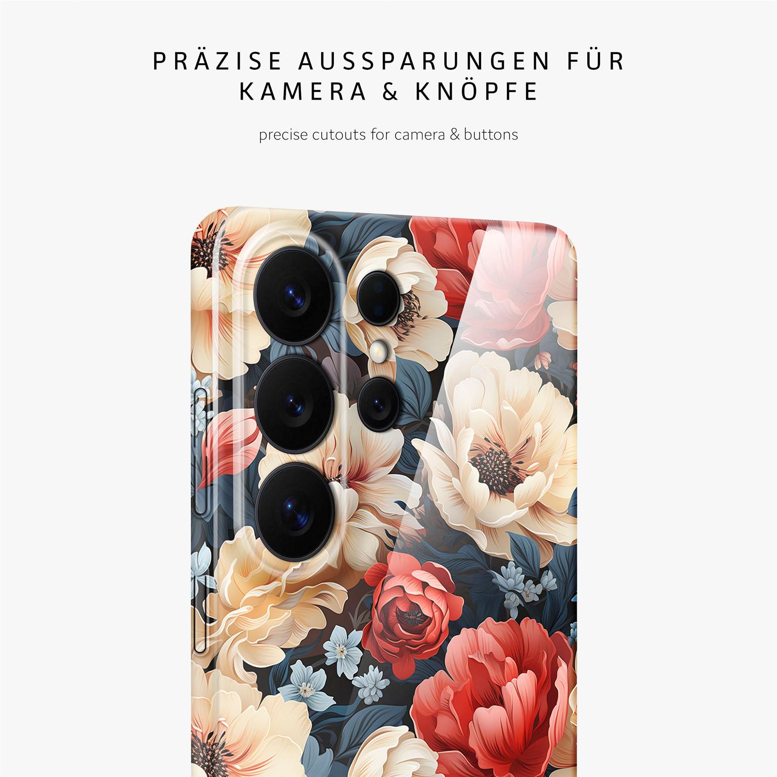 Flower Cover für Samsung Galaxy S26 Ultra in der Farbe Mystic Flora (Rot)