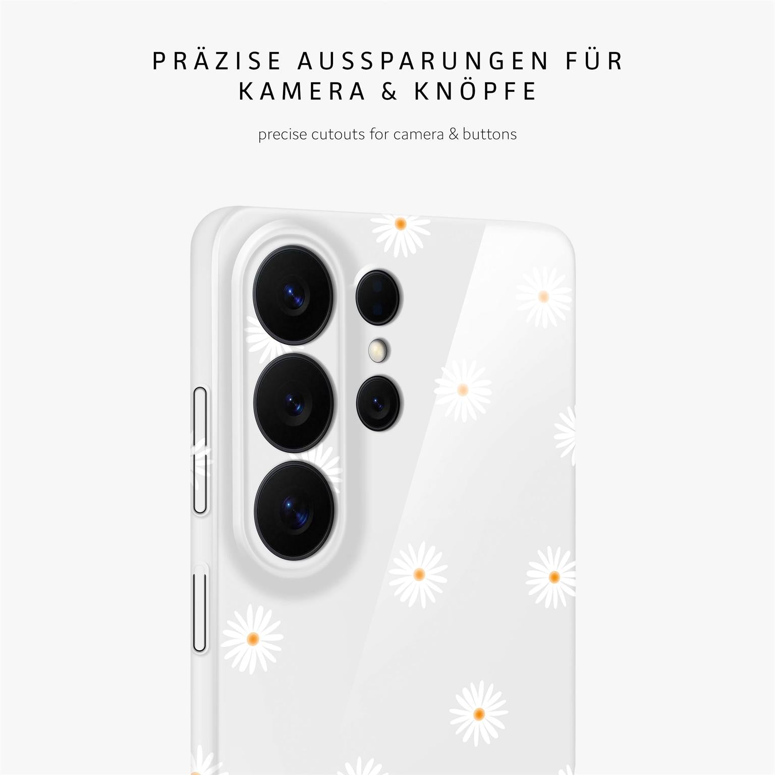 Splash Case für Samsung Galaxy S26 Ultra in der Farbe Daisy Delight (Weiß)