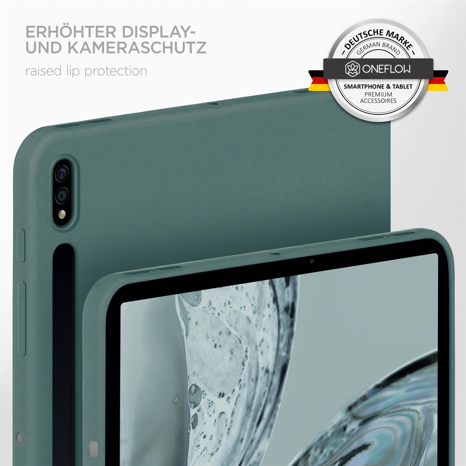 Soft Case für Samsung Galaxy Tab S7 FE in der Farbe Petrol (Grün)