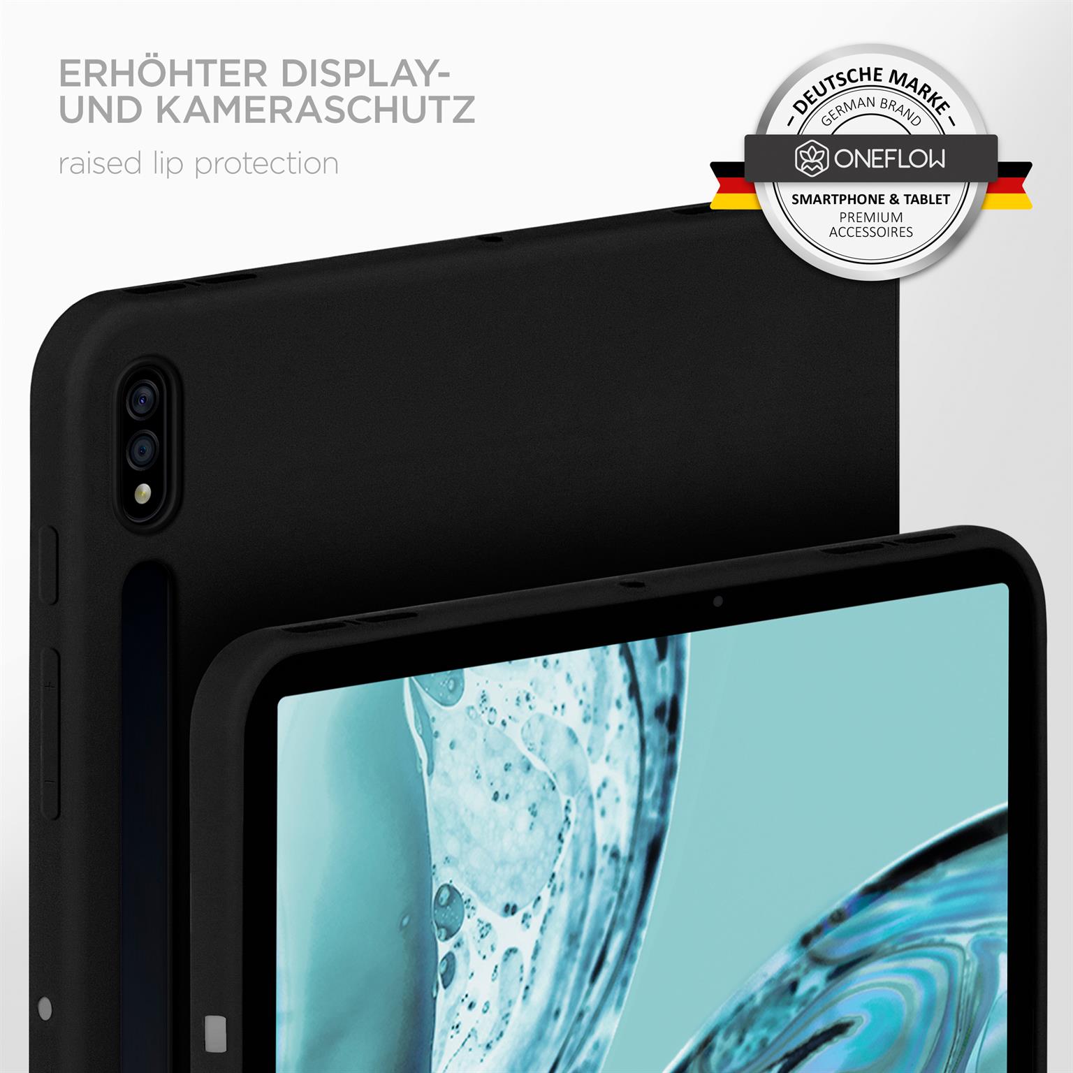 Soft Case für Samsung Galaxy Tab S7 FE in der Farbe Onyx Schwarz (Schwarz)