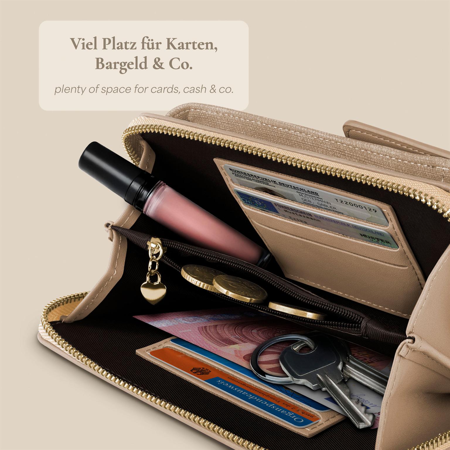 Bliss Purse in der Farbe Cream Beige (Braun / Beige)