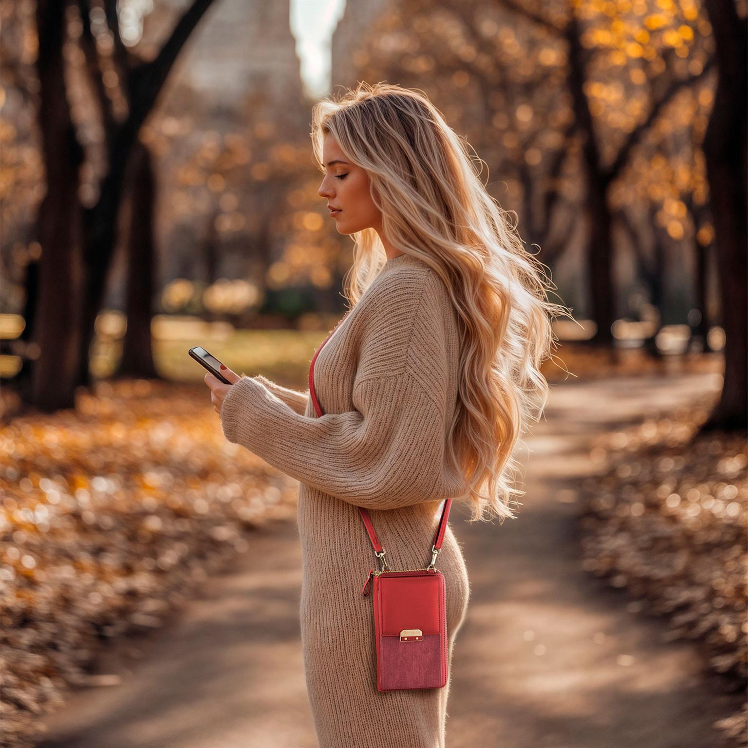 Bliss Purse in der Farbe Cherry Red (Rot)