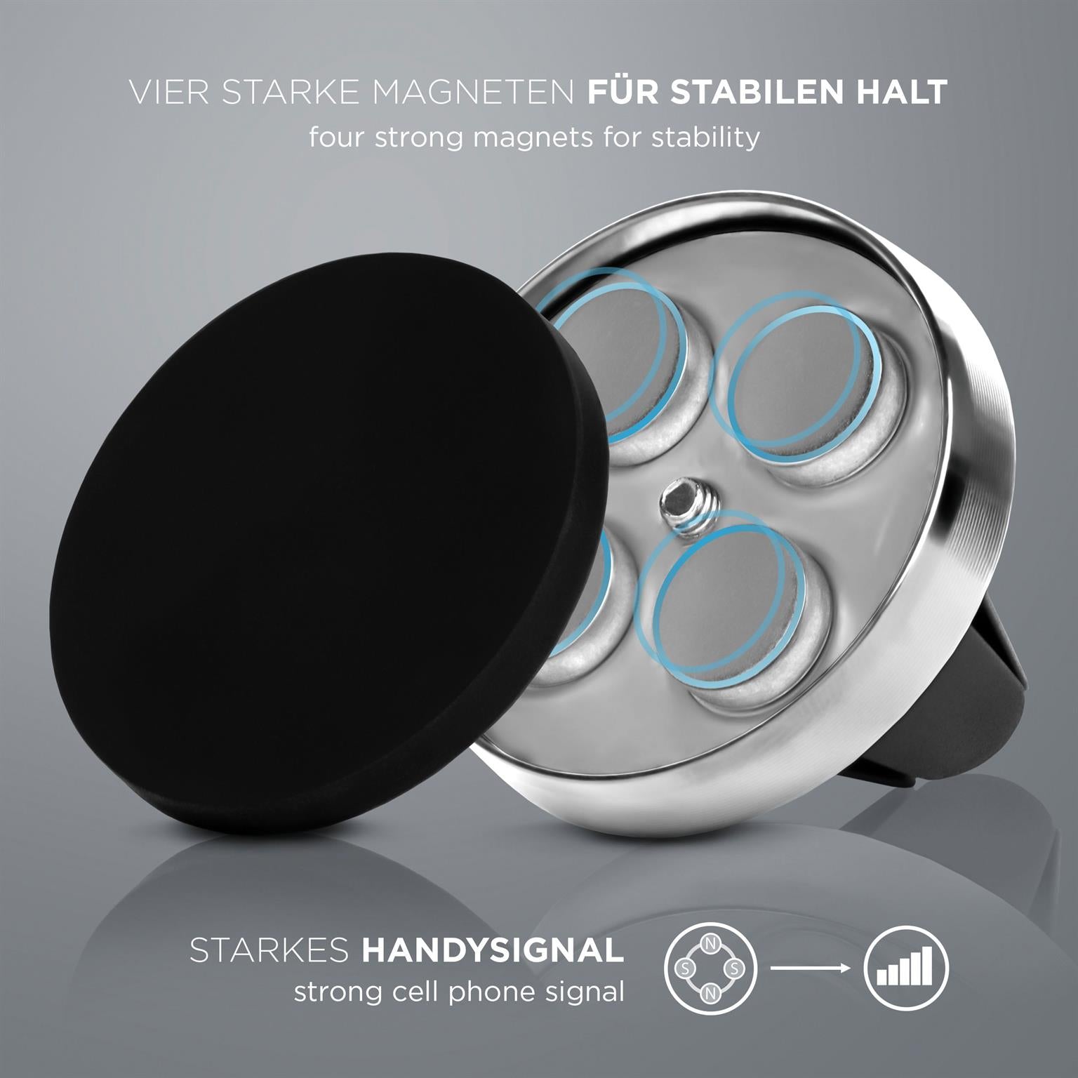 Plug Grip in der Farbe Platin (Silber)